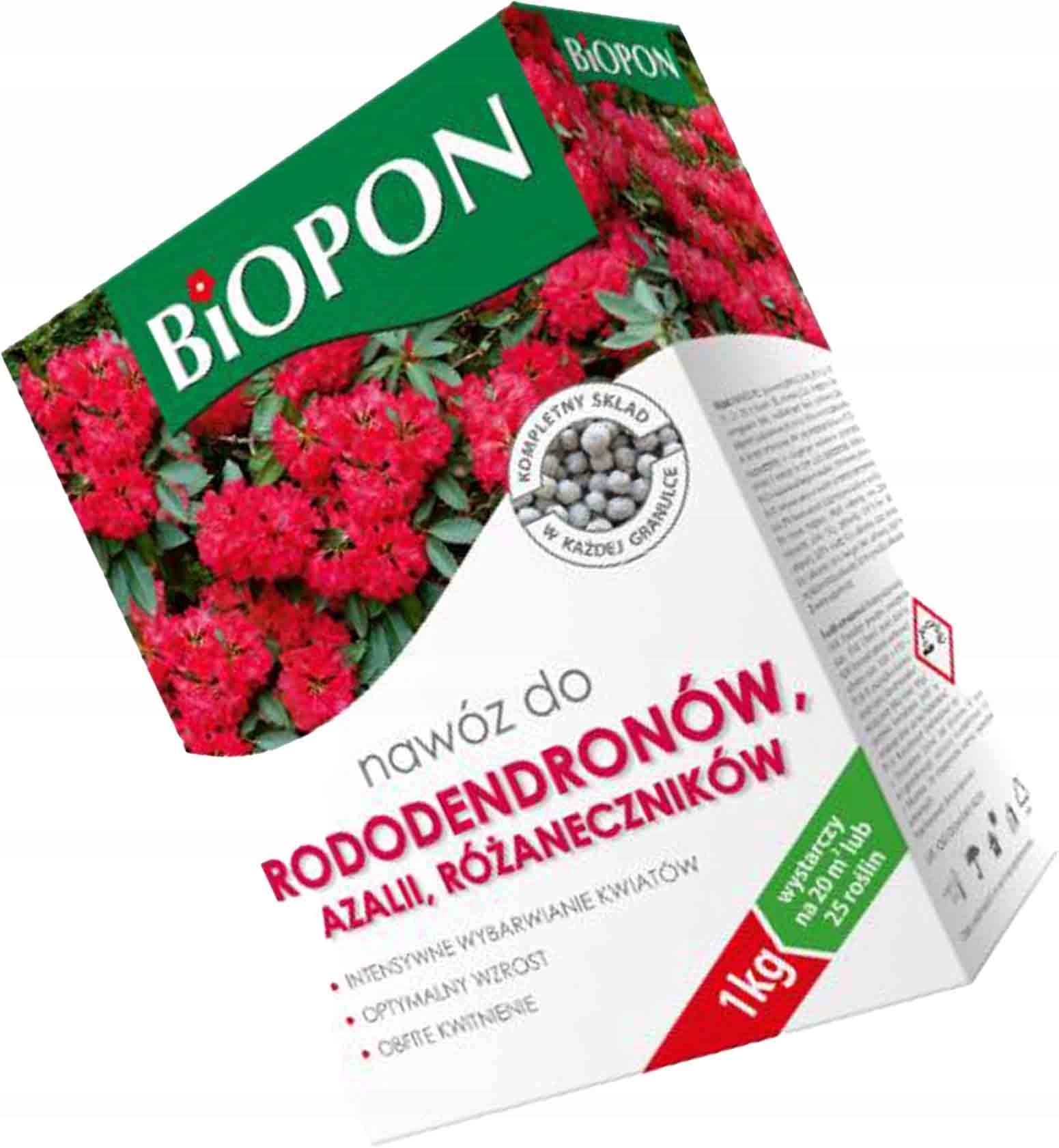 

Biopon Nawóz Granulat Do Rodedendronów,azalii 1 kg