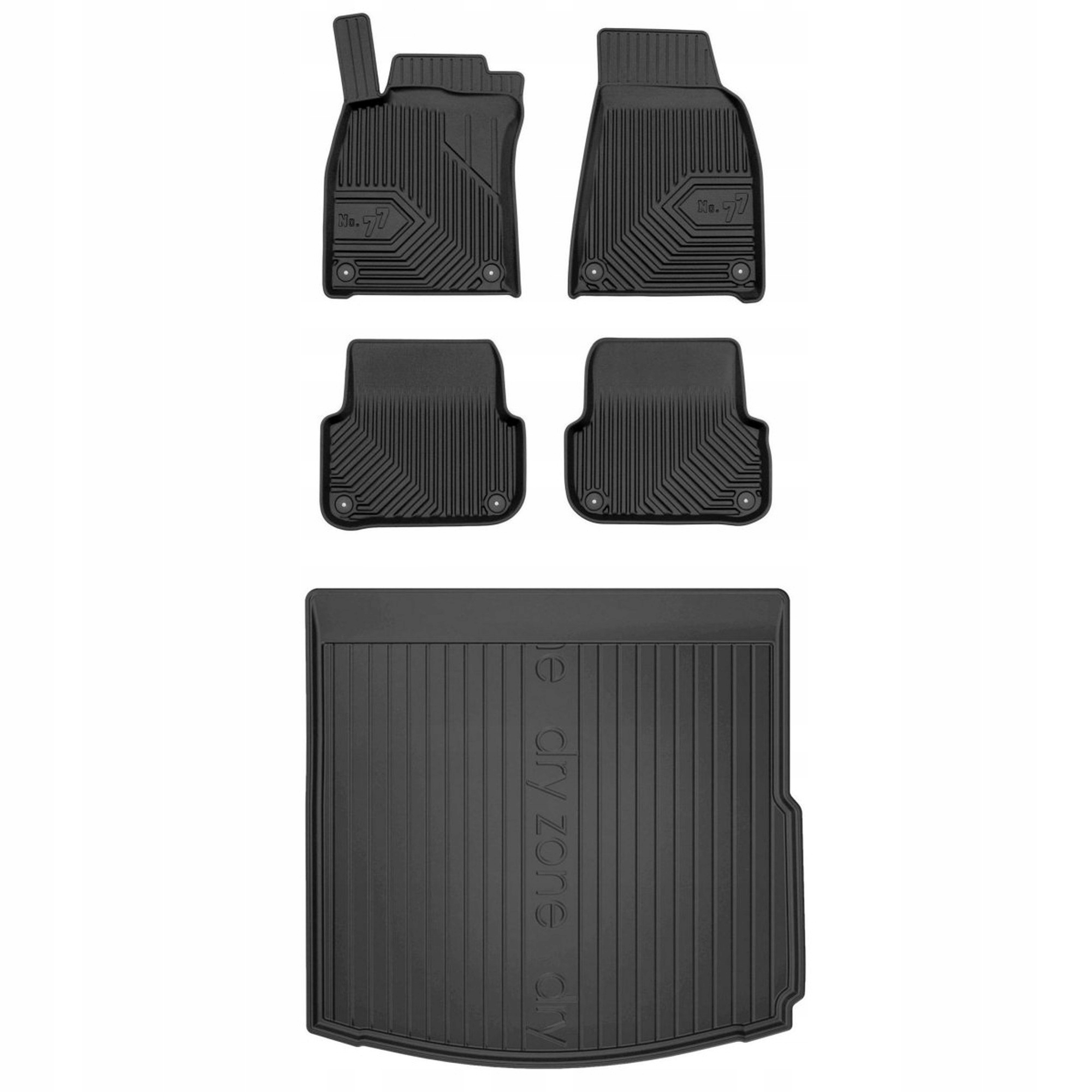 Gumová sada kobercov a rohoží Audi A6 C6 2004-2006