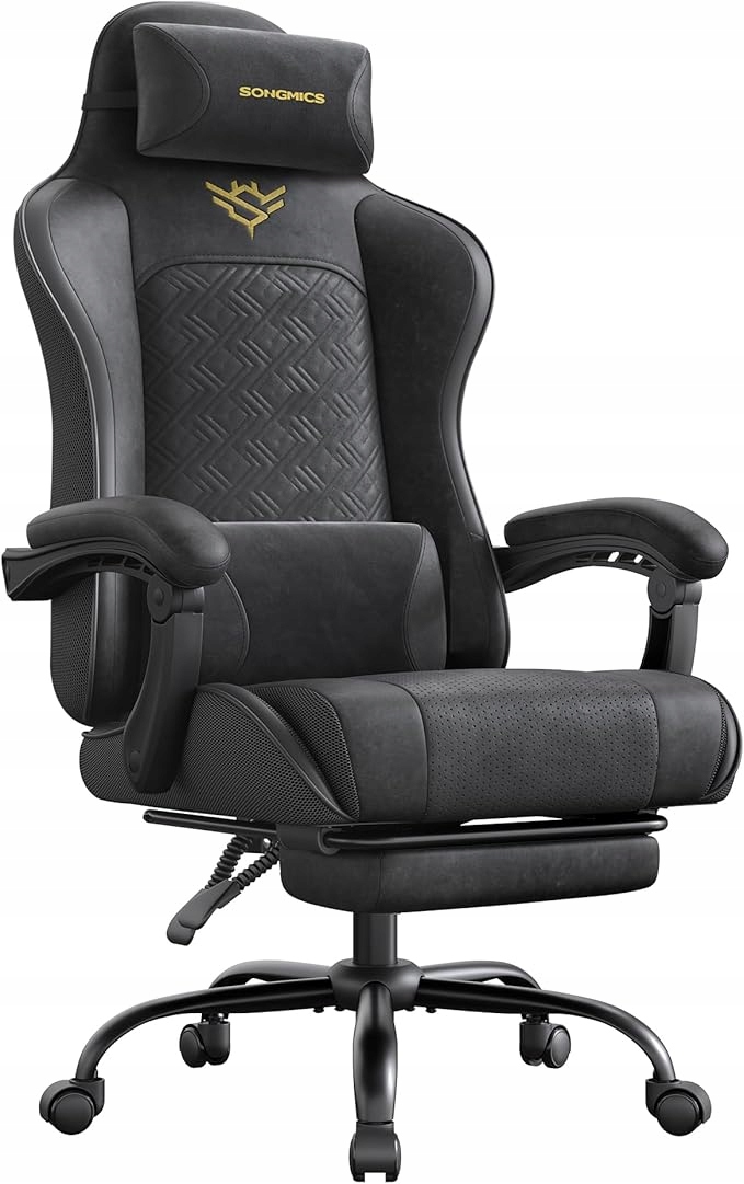 Fotel ergonomiczny, obrotowy Songmics 124 x 70 x 69 cm OBG079B01