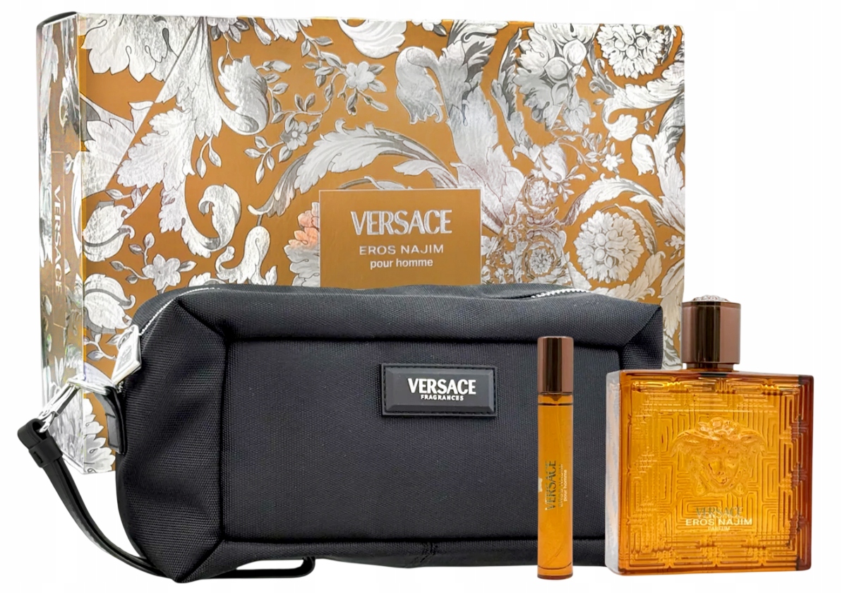 Versace Eros Najim Parfum 100ml Perfumetka 10ml Kosmetyczka Zestaw