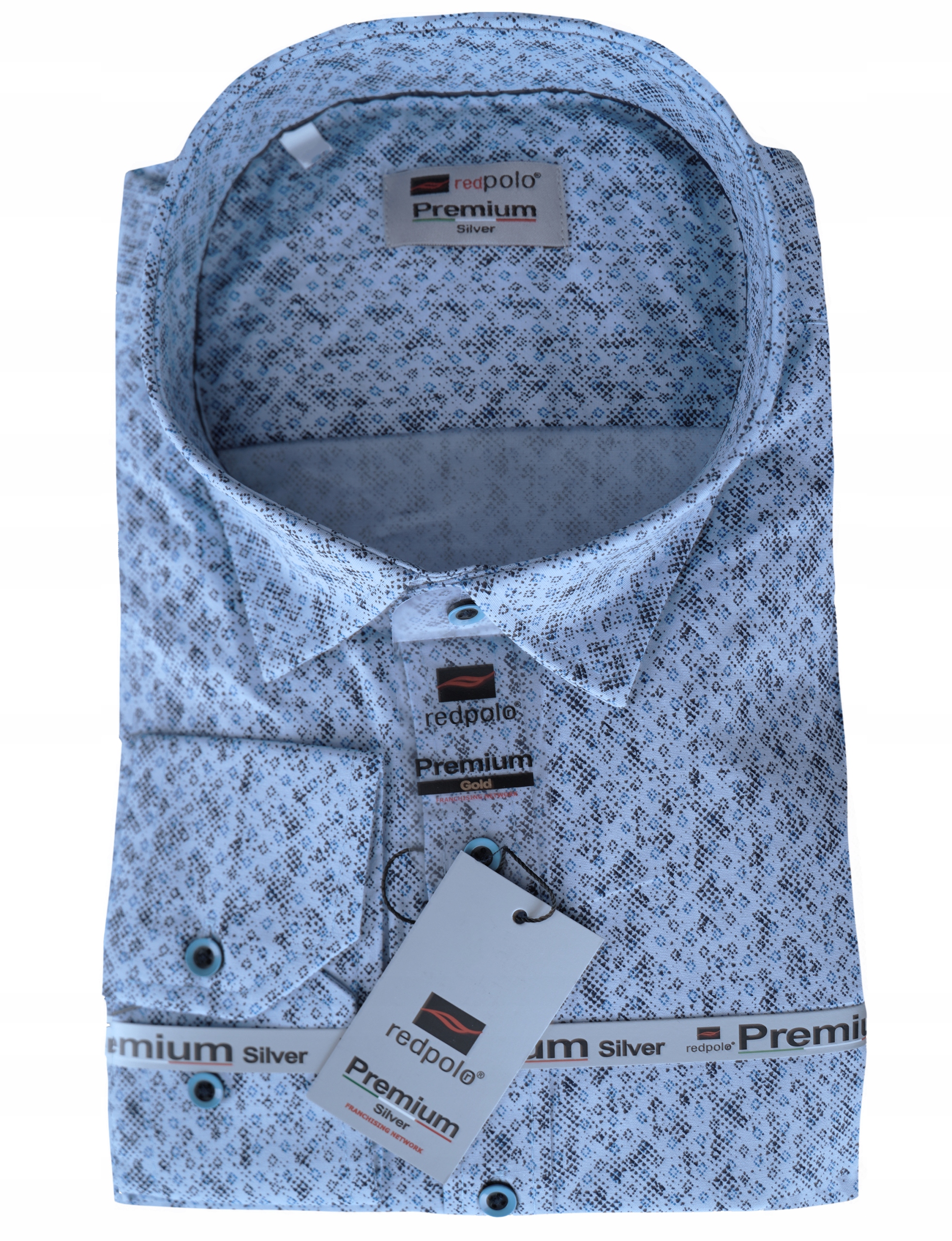 

Koszula Męska Wizytowa Błękitna Duża 6XL