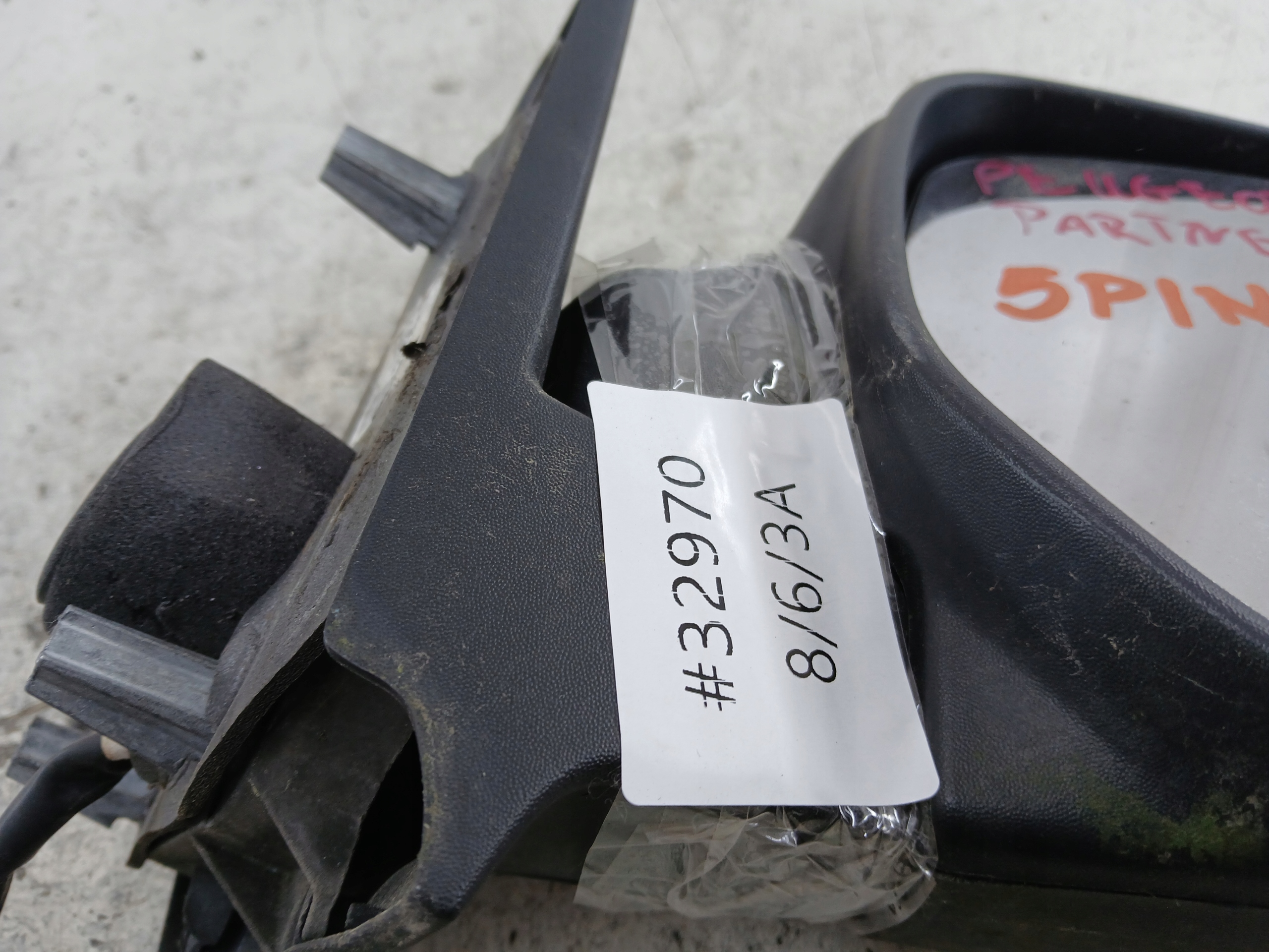 PEUGEOT PARTNER and LIFT mirror right 5 PIN silver