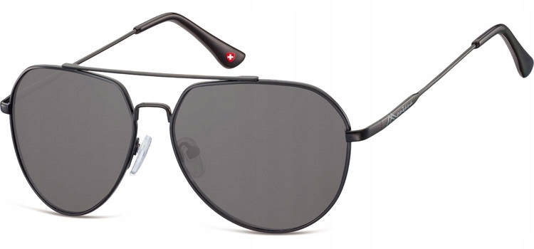 

Pilotki Męskie Damskie Aviator Czarne Okulary