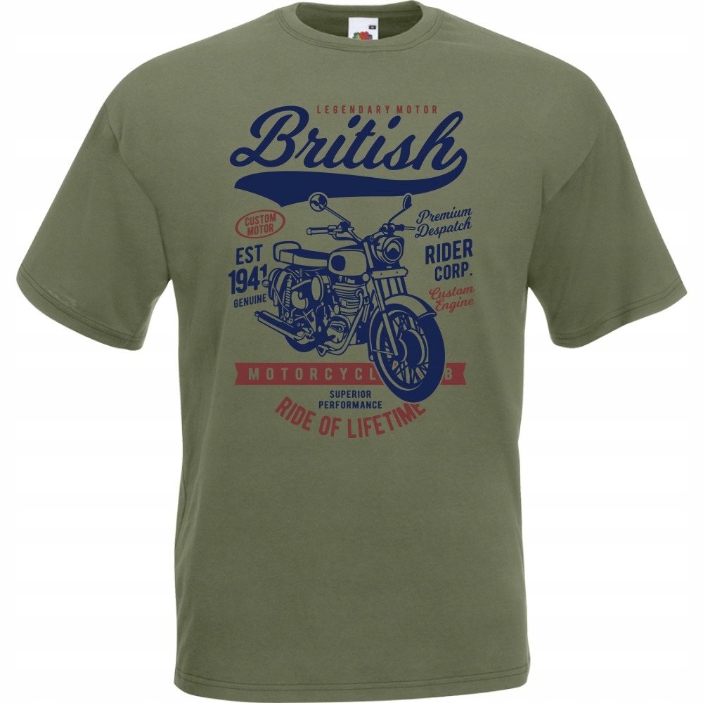 

Koszulka motor motocykl motocyklista L oliwkowa