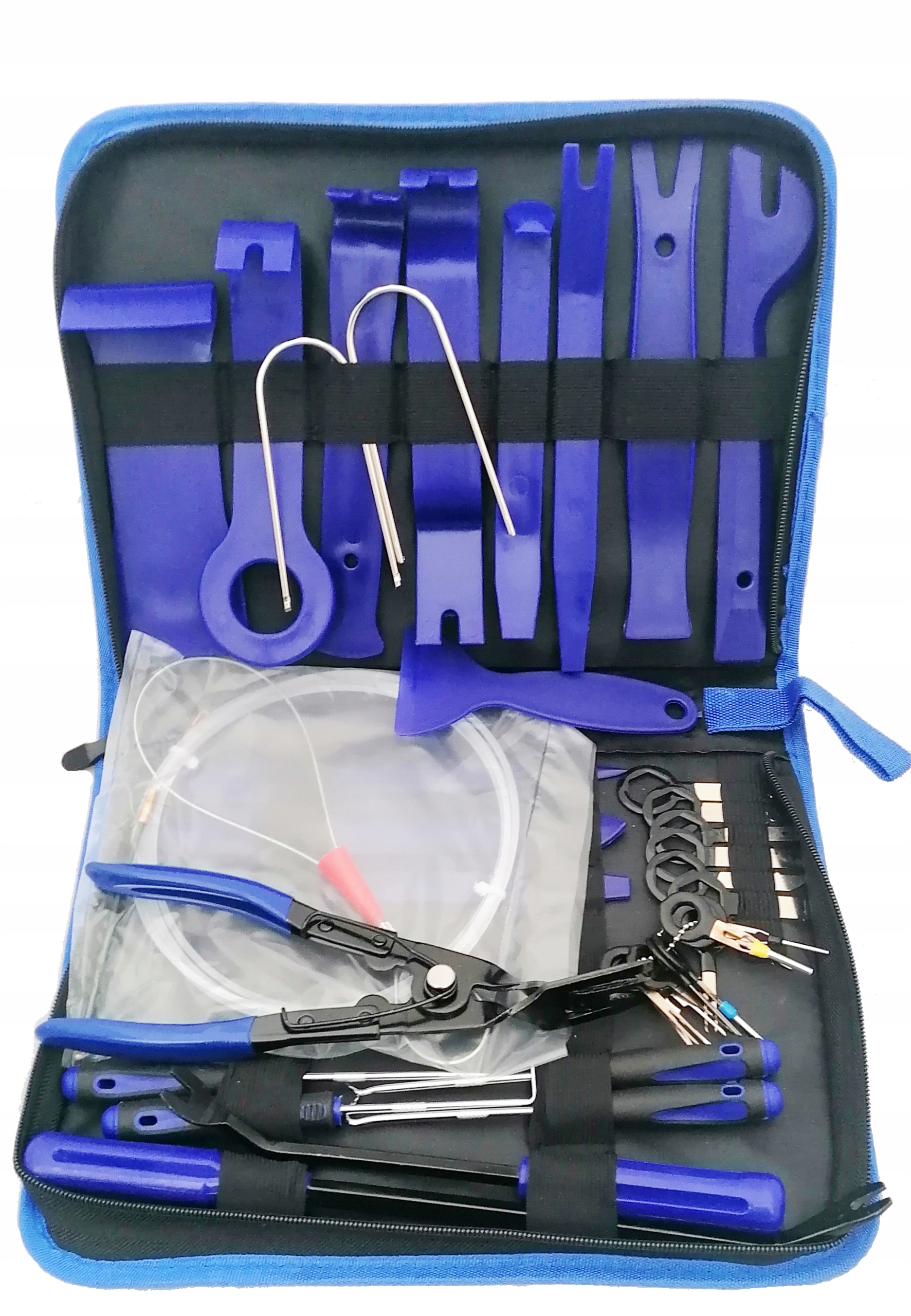 ŚCIĄGACZE DŹWIGNIE DO TAPICERKI ZESTAW DO DEMONTAŻU SPINEK RADIA PLASTIKÓW Marka Falcon