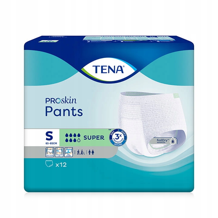 

Majtki chłonne Tena Pants ProSkin S 12szt.