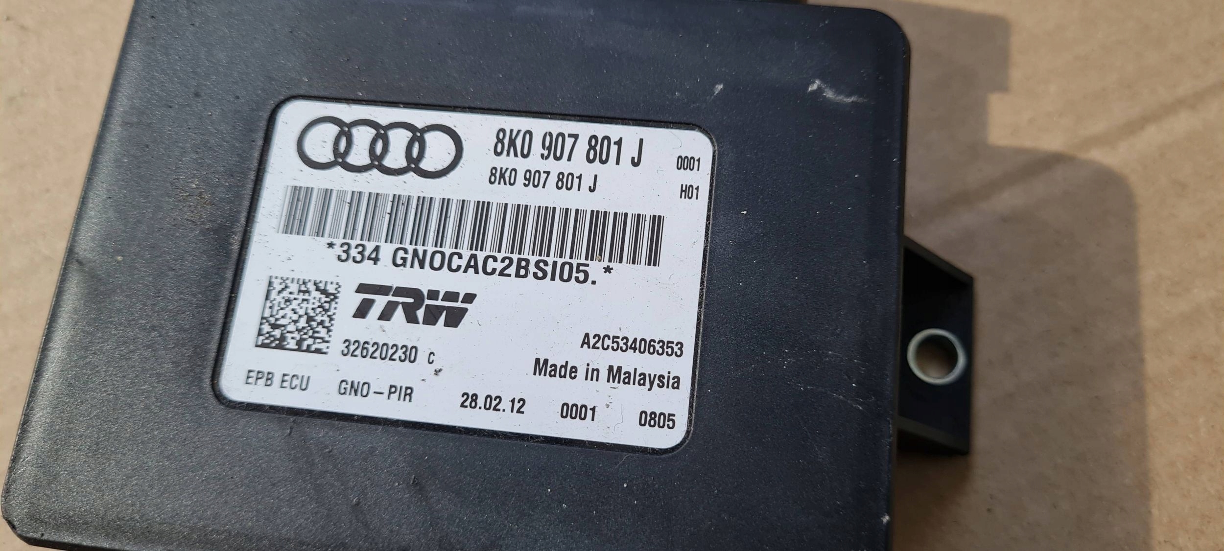A4 B8 LIFT module control unit electric brake 8K0907801J A5 8T
