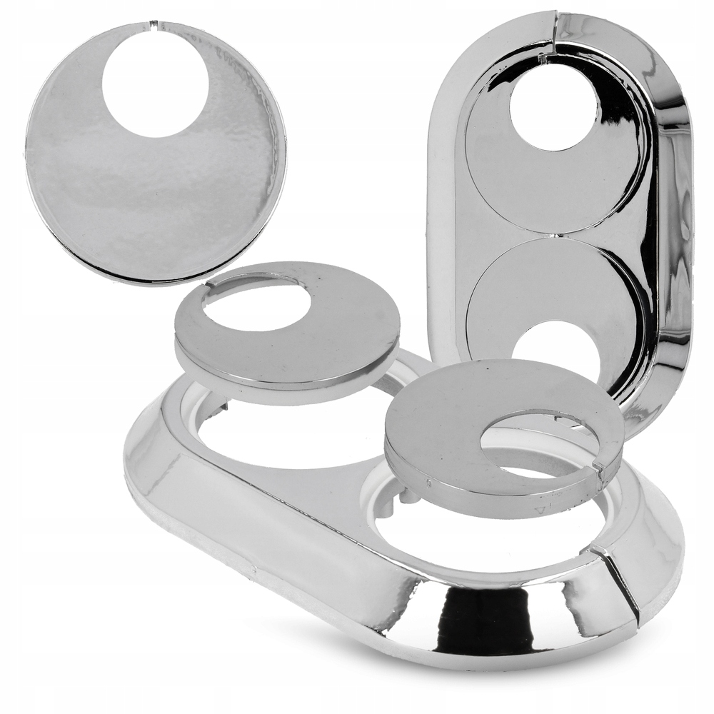

Rozetka maskująca podwójna rur 22 mm chrom