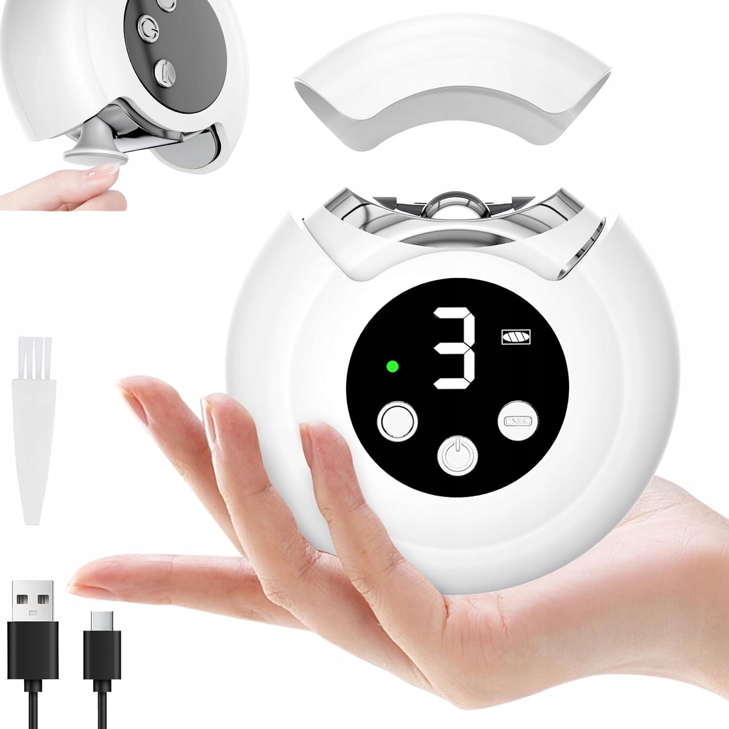 Elektrické Kleštičky Na Nehty S 3 Rychlostmi A Led Pro Seniory