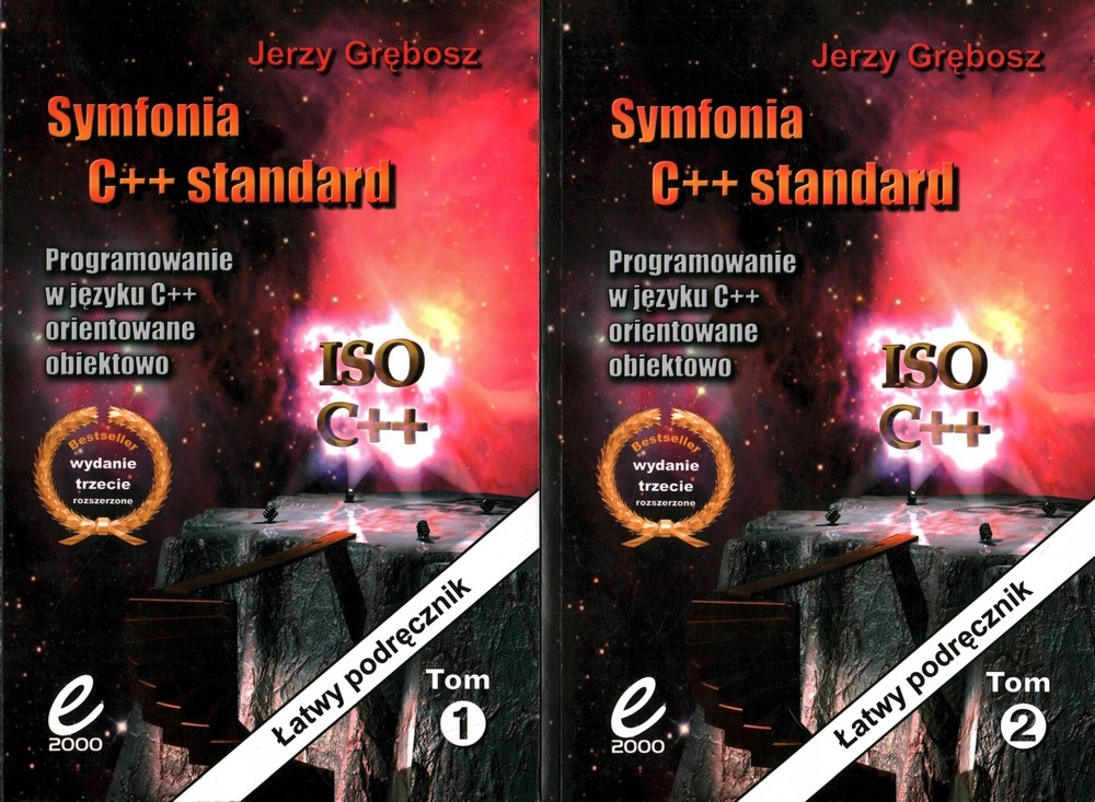 SYMFONIA C++ STANDARD ŁATWY PODRĘCZNIK - 2 TOMY - JERZY GRĘBOSZ