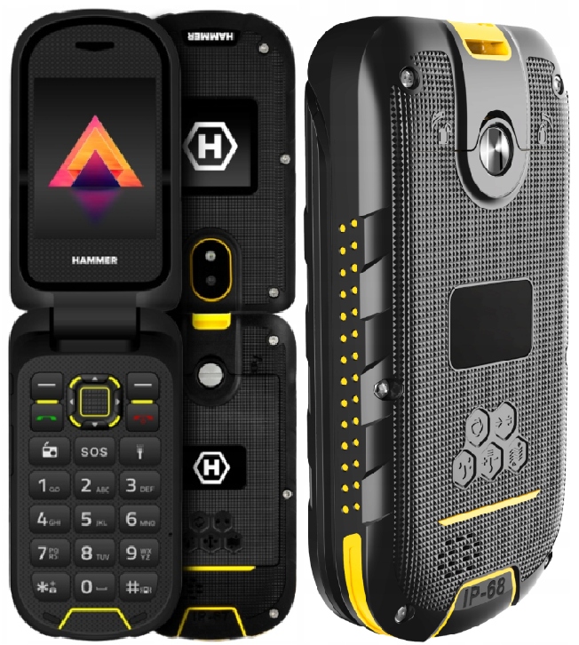 Hammer Bow Lte (4G) Odolný telefon s klapkou, radio svítilna
