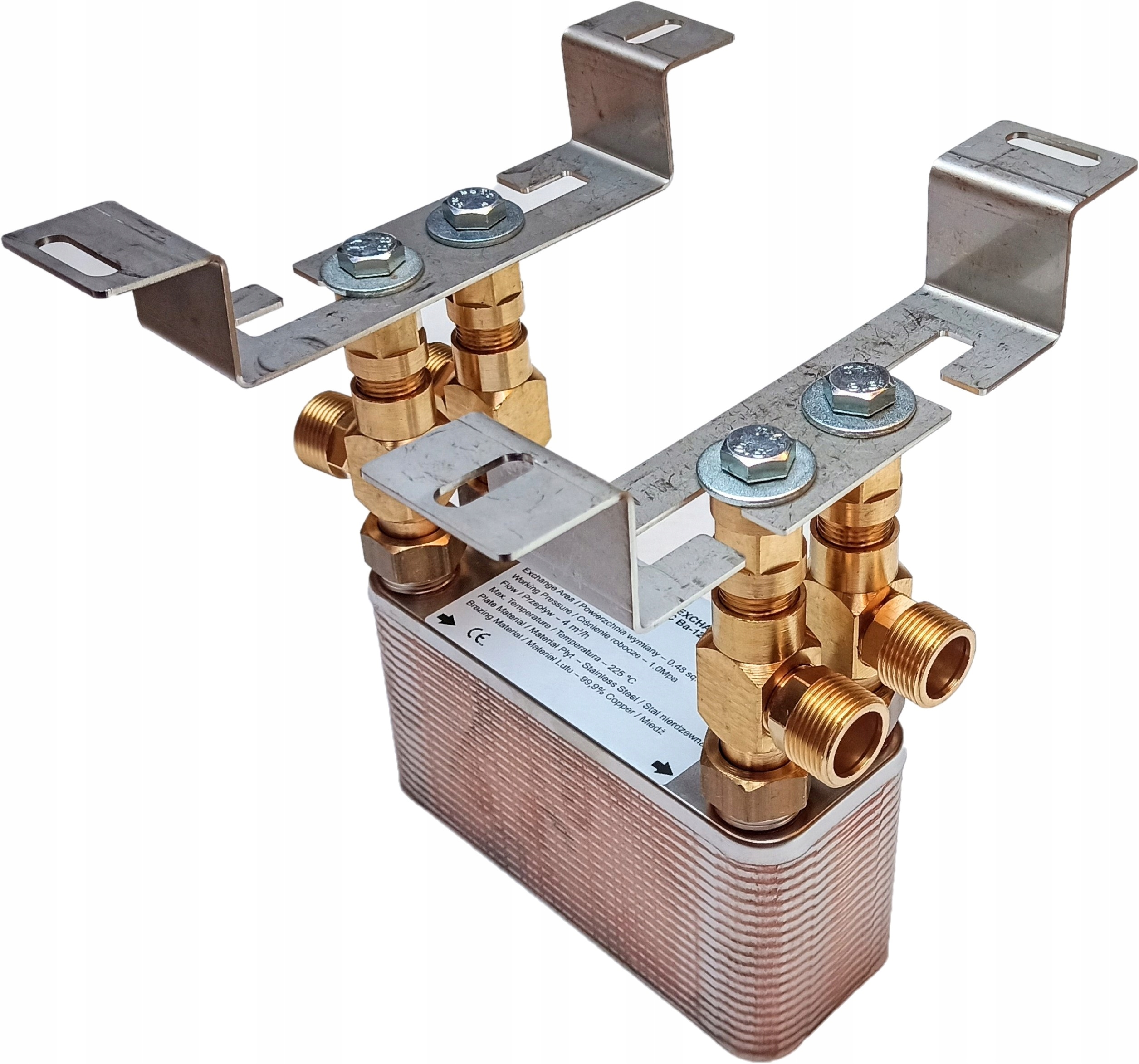 Wymiennik ciepła ze wspornikiem ściennym Nordic Tec 3/4'' 40 płyt 15-35kW