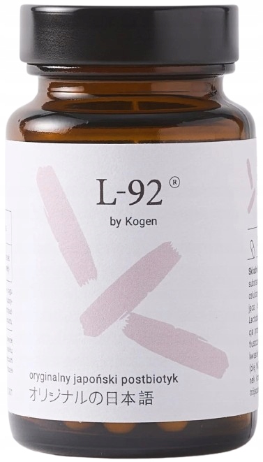 L-92 Postbiotyk Kogen Lactobacillus acidophilus Japońskie ekstrakty 30 kaps