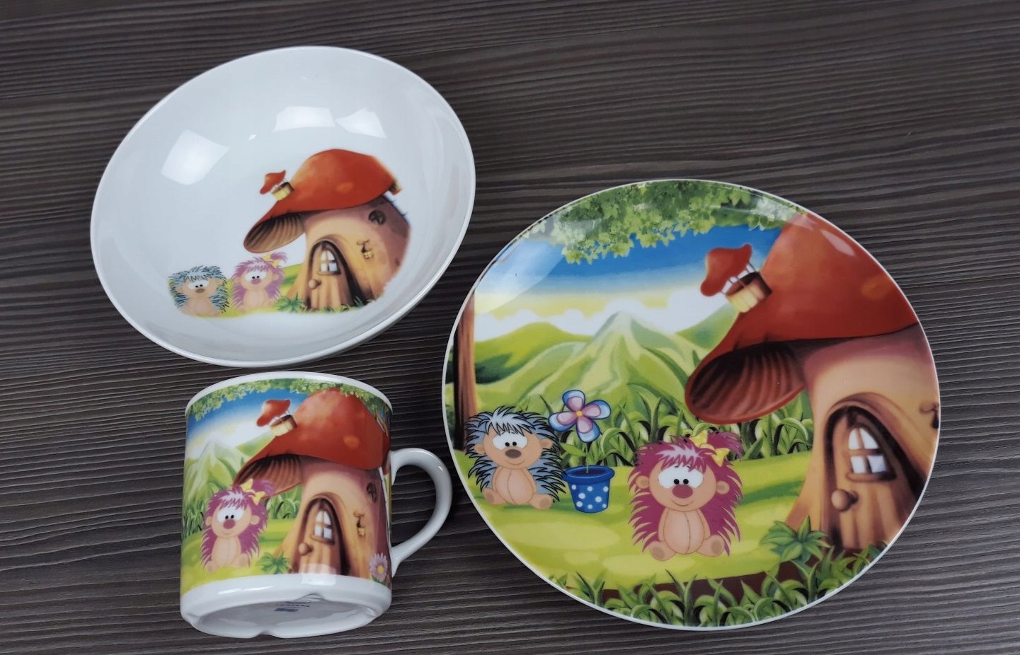 LUBIANA KOMPLET DZIECIĘCY DLA DZIECKA JEŻYKI Materiał wykonania inny