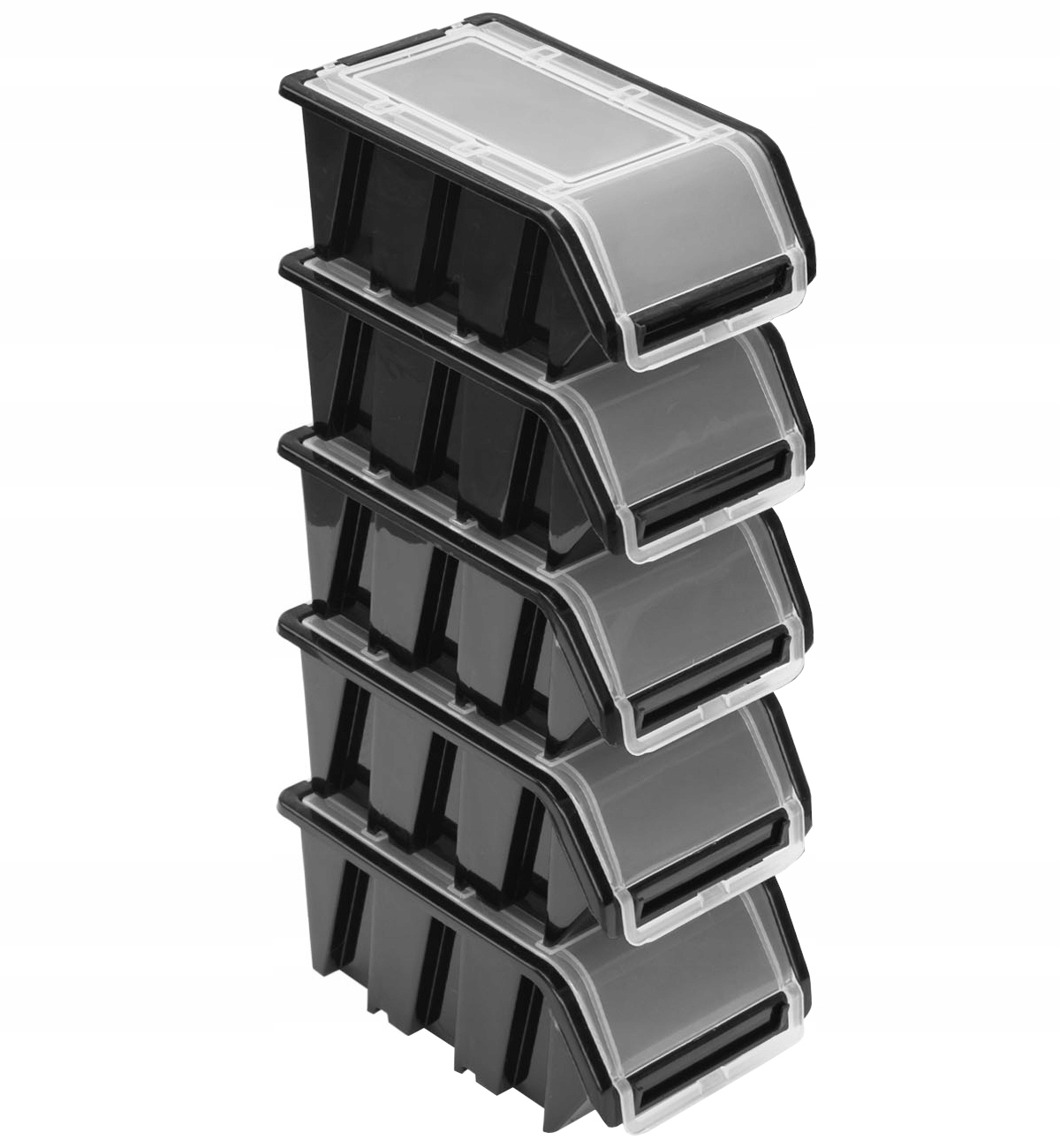 

5x Pojemniki zamykany z kalapką kuweta NPKL6 Black