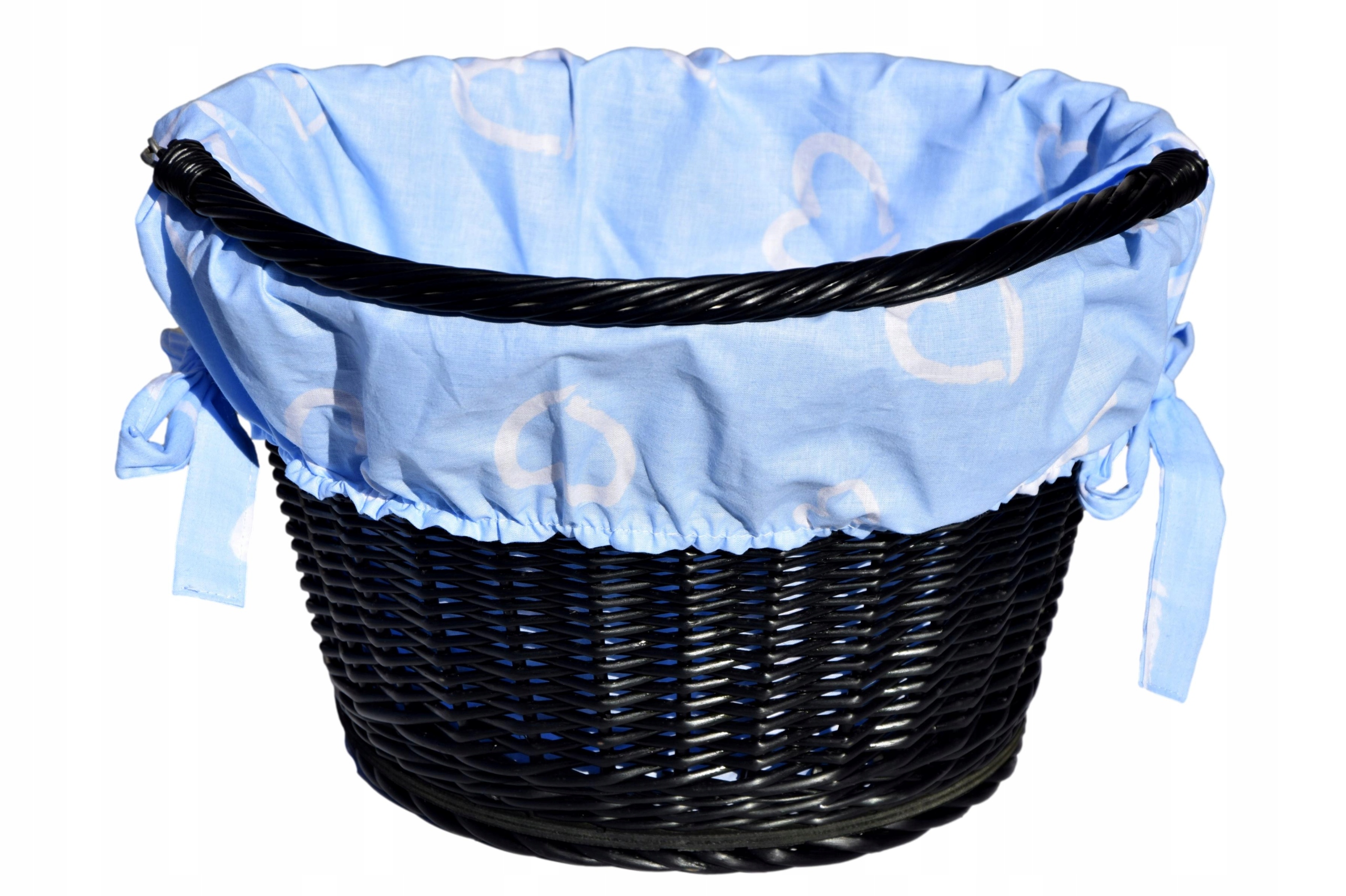 Koszyk wiklinowy na Click na rower Kosz rowerowy na Rower Czarny Pl