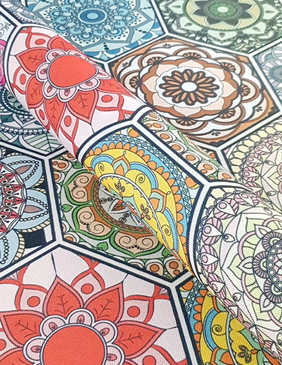 

Tkanina Wodoodporna Outdoor JARDEX238 Hexagony