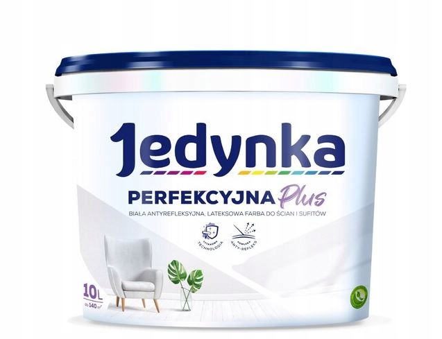 JEDYNKA FARBA LATEKSOWA BIAŁA PERFEKCYJNA PLUS 10L
