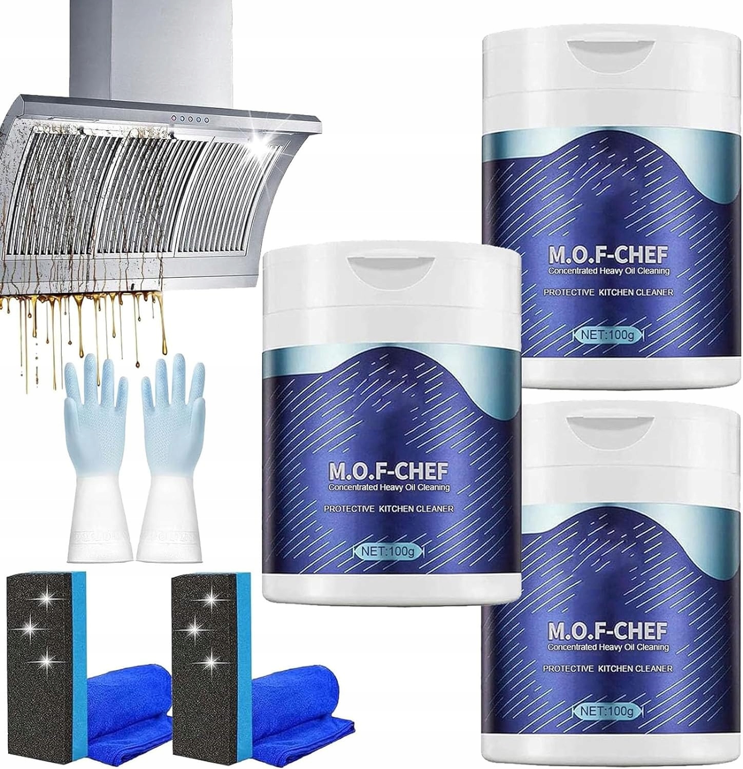 Mof Chef Cleaner Powder, M.o.f Chef Kitchen Cleaner Powder, Mof Chef 15746309154 Allegro.pl