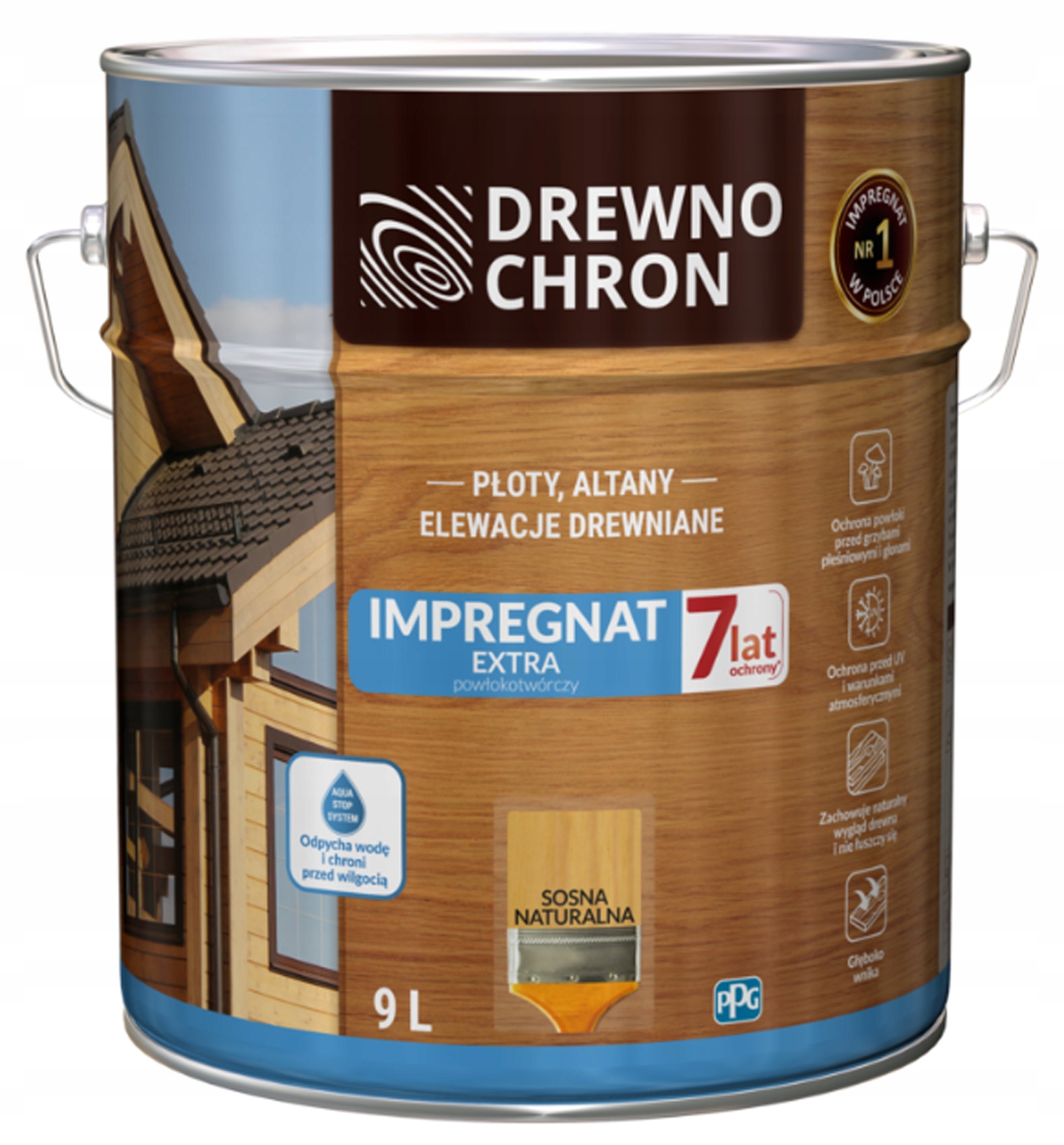 Drewnochron impregnat extra Sosna naturalna 9L