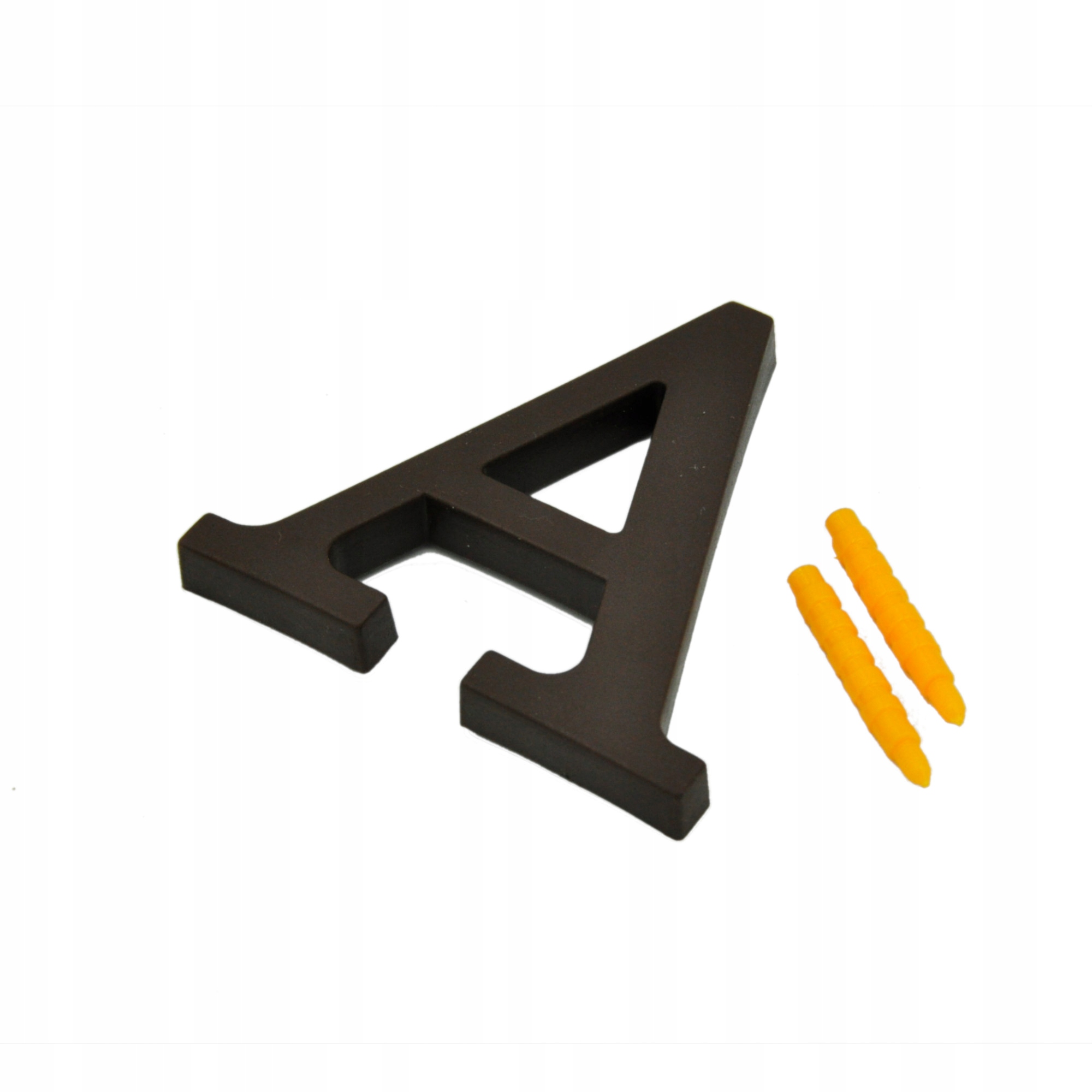 LITERA A NA DOM BUDYNEK ADRES LITERY NA DOM 9 CM - BRĄZOWA Marka PLASTMET