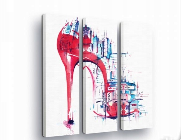 Obraz 90x100 Móda styl město glamour abstrakce akvarel elegance