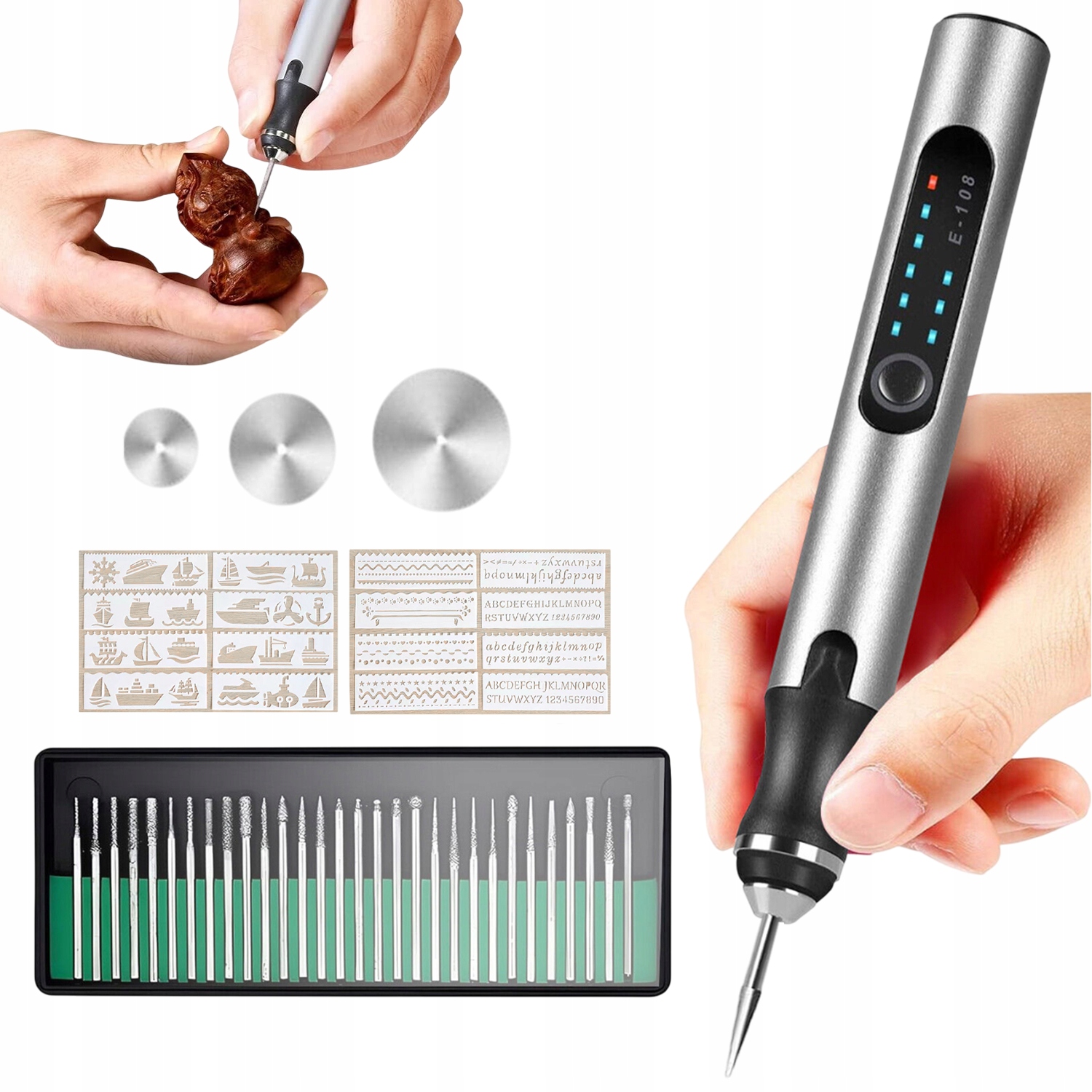 Profesjonalne Pióro Do Grawerowania Posiada 3 Prędkości Nadaje Do Metalu