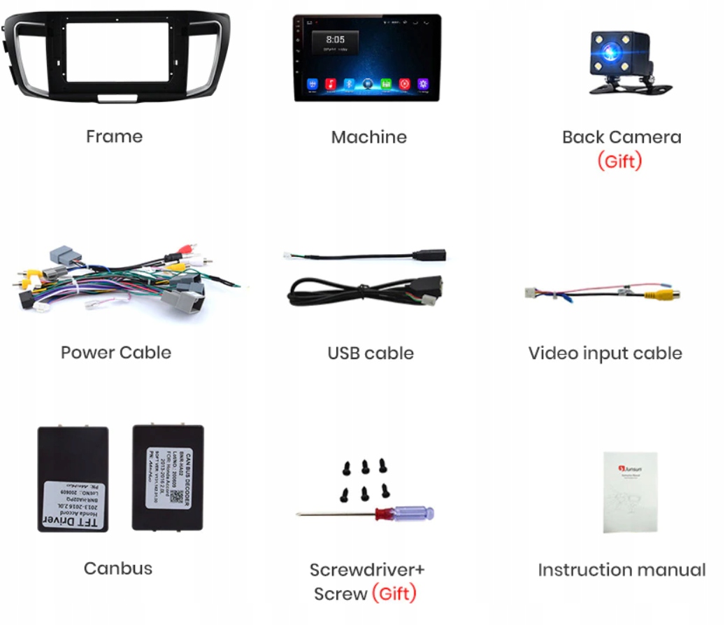 RADIO ANDROID HONDA ACCORD 9 2012-2018 2/32 DSP Rodzaj brak informacji