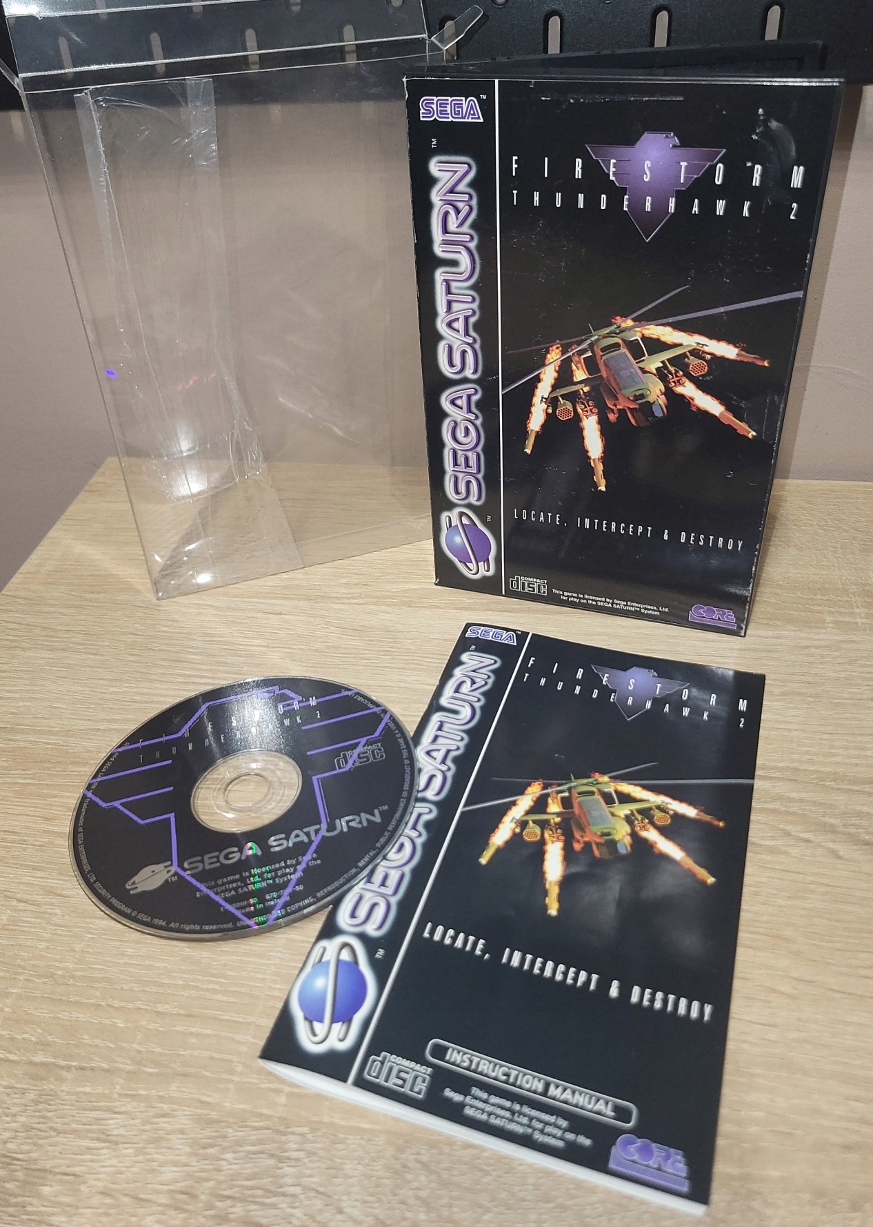FIRESTORM THUNDERHAWK 2 - SEGA SATURN KOMPLET +PROTEKTOR