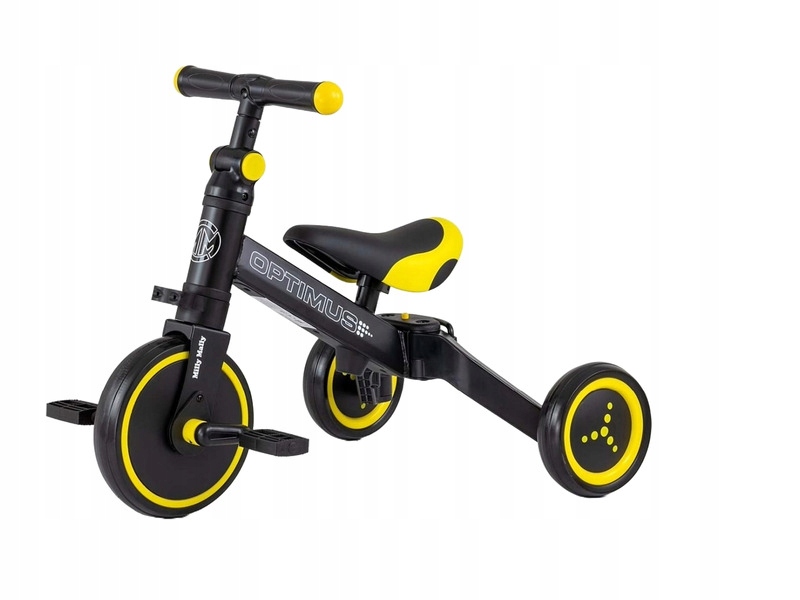 Rowerek biegowy Milly Mally Optimus 3w1 Czarny