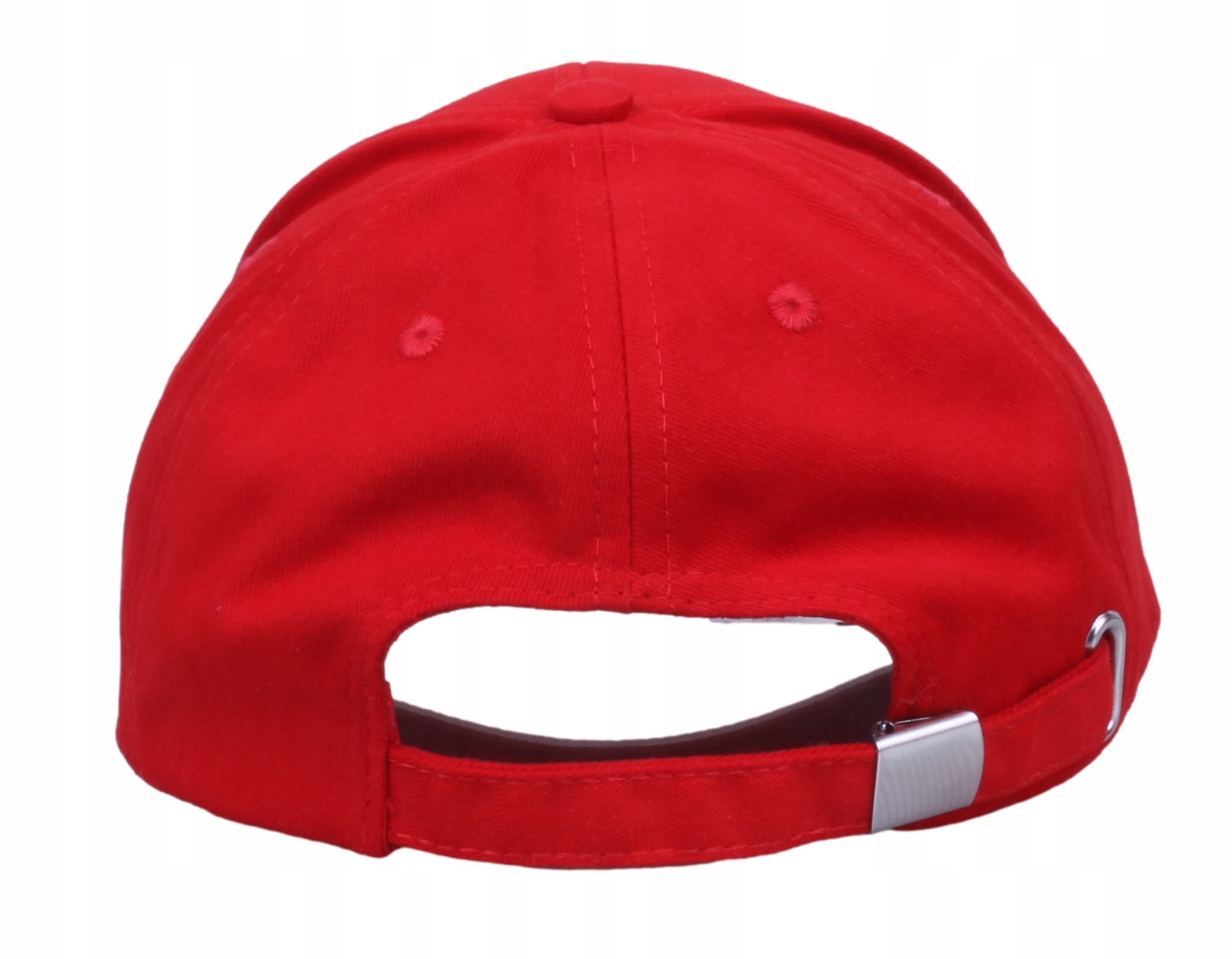 CZAPKA Z DASZKIEM Bejsbolówka Bawełna czerwona Marka bez marki