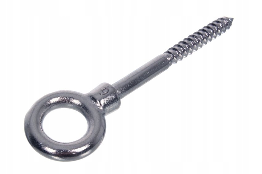 

Śruba nierdzewna A4 z uchem gwint do drewna 8x80mm