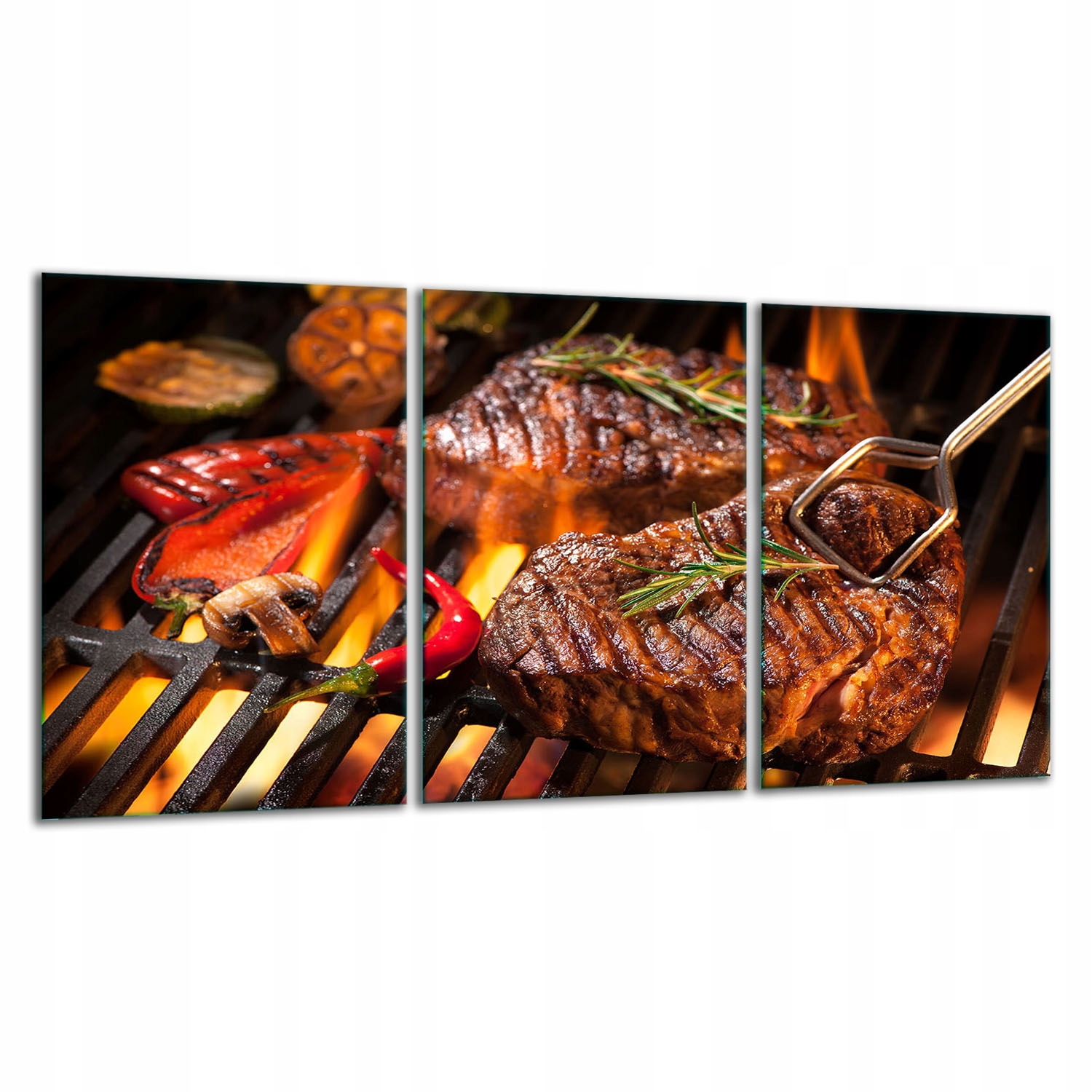 Skleněná Krájecí Deska 3x30x52 Grill Tvrzené Sklo Kuchyně 7v1