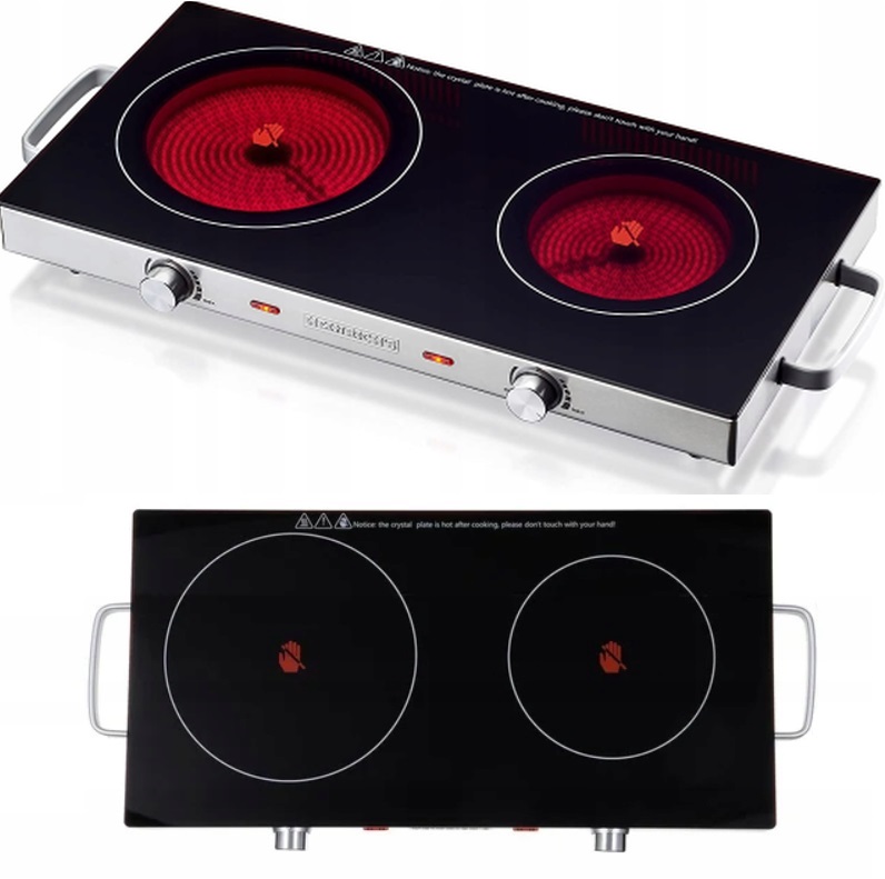 Kuchenka Podwójna Elektryczna 2800W Dwupalnikowa Płyta Przenośna na Prąd