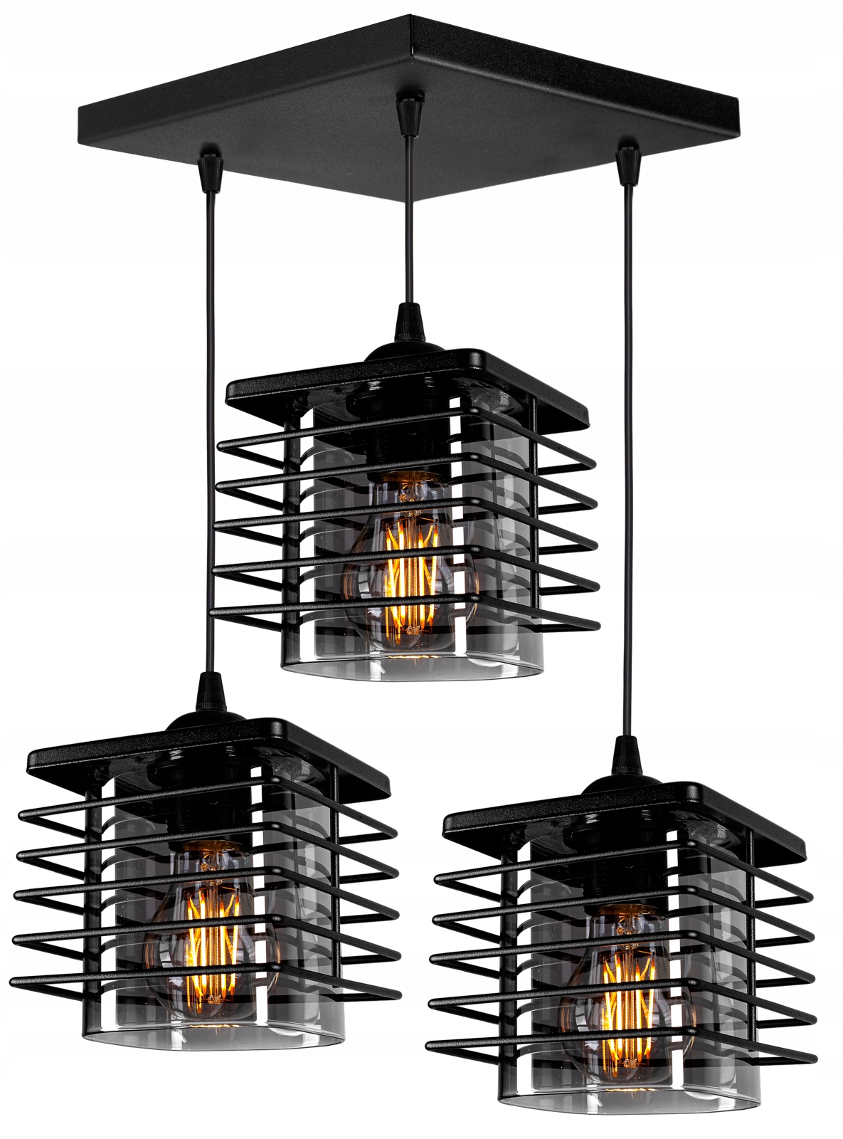 

Nowoczesna Szklana Lampa Wisząca Sufitowa Loft Led