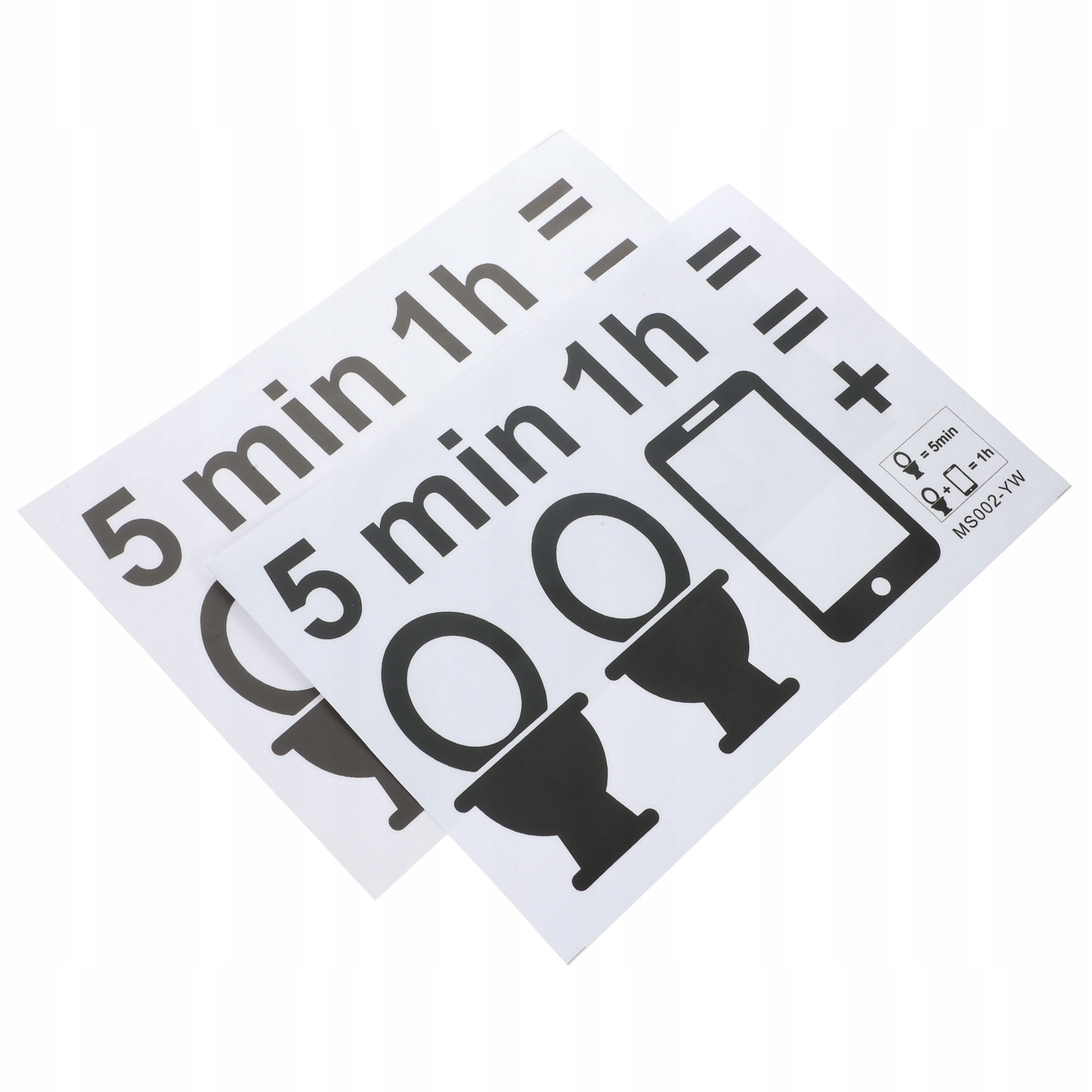 NAKLEJKI NA ŚCIANĘ ŁAZIENKI NAKLEJKI DOMOWE ZASADY TOALETOWE DEKORUJ 2 ARKUSZE