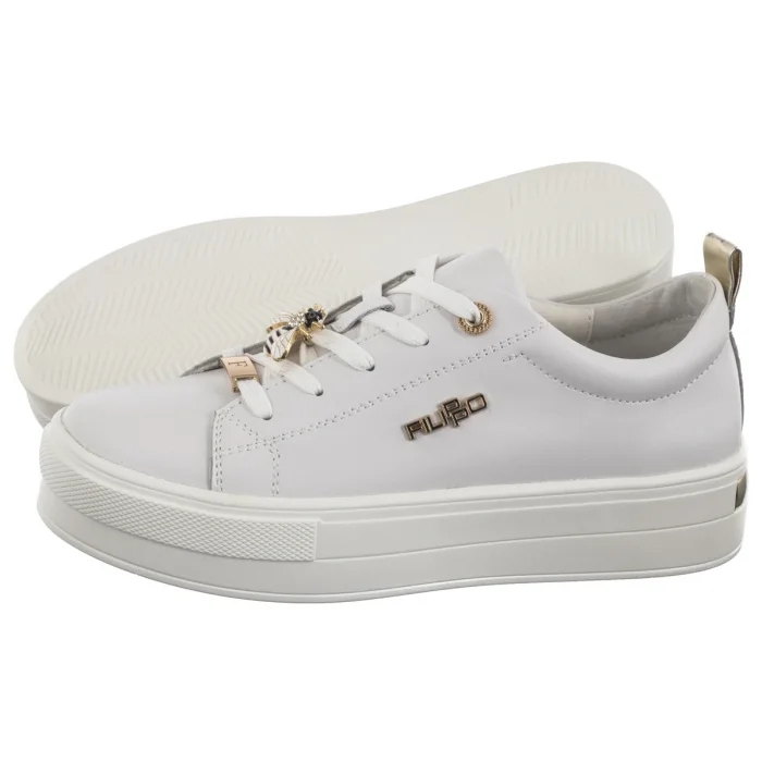 Dámské boty na platformě Polobotky Klasické Filippo Bílé DP3533/24 Wh DI