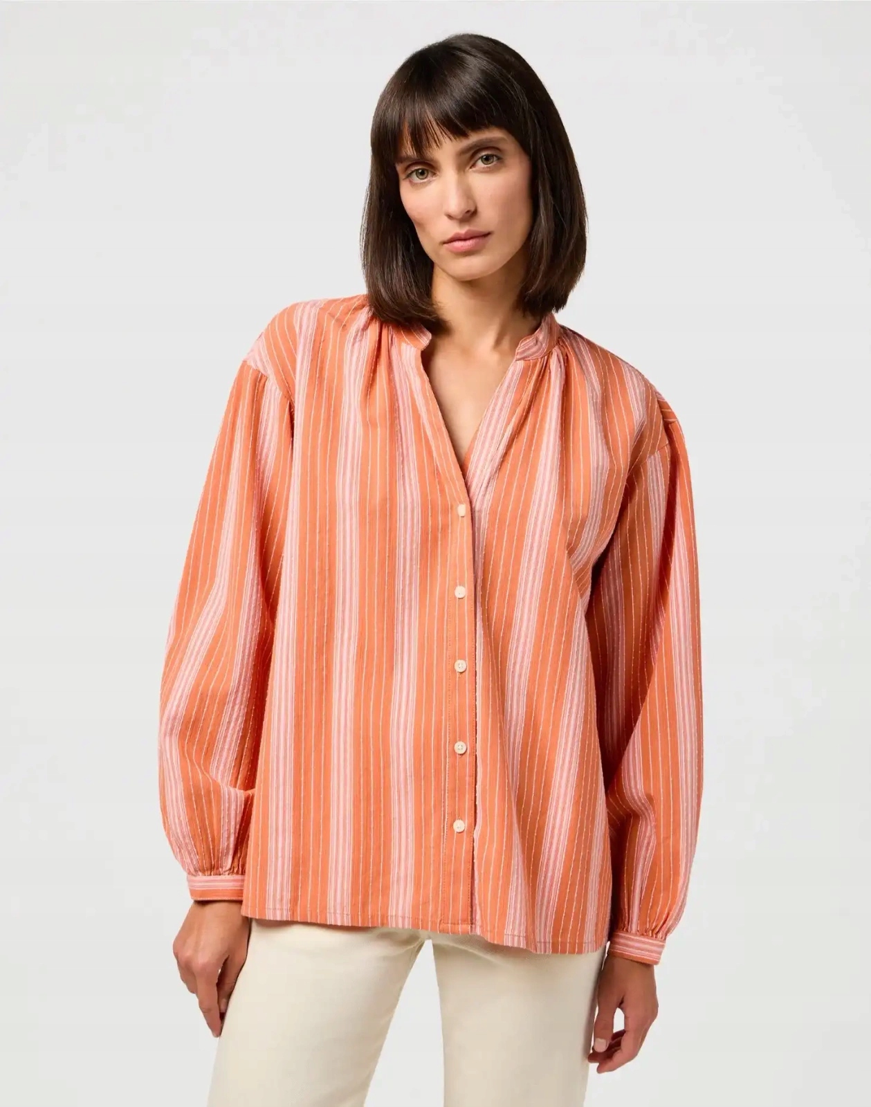 Dámská košile Wrangler Poet Sleeve Blouse Brandied Melon 112350347 Xs