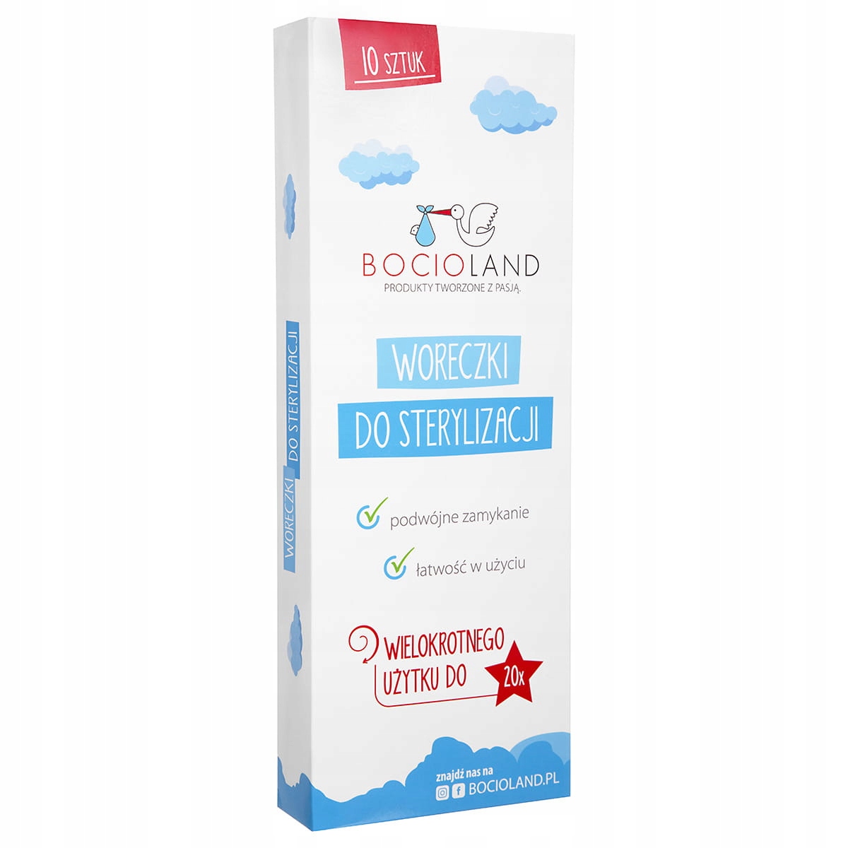 

Woreczki Do Sterylizacji 10 Szt. Bocioland