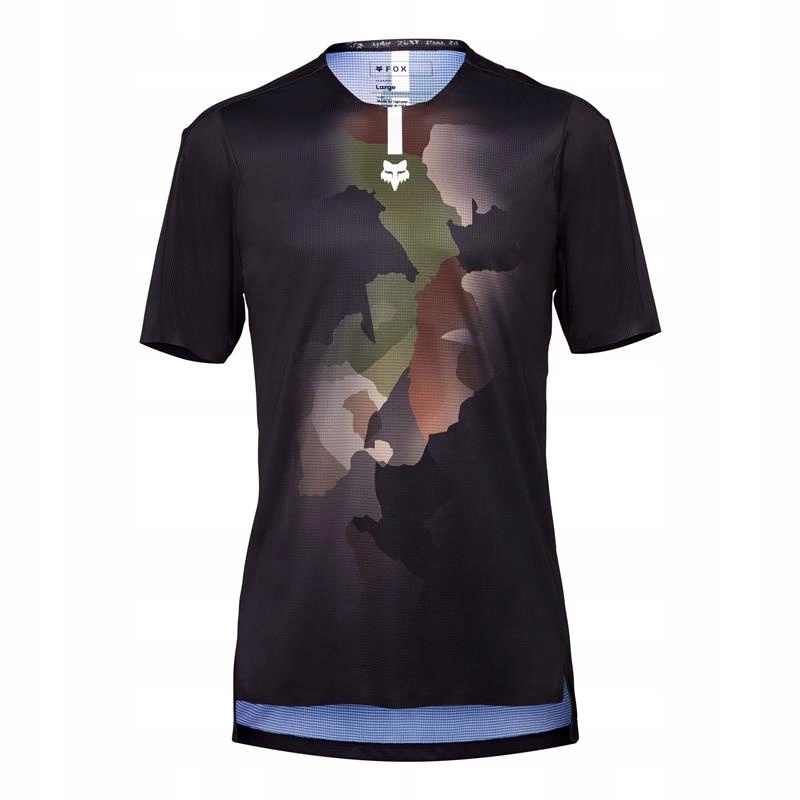 Cyklistický dres Fox Flexair Pro Gm Green Camo černá zelená hnědá