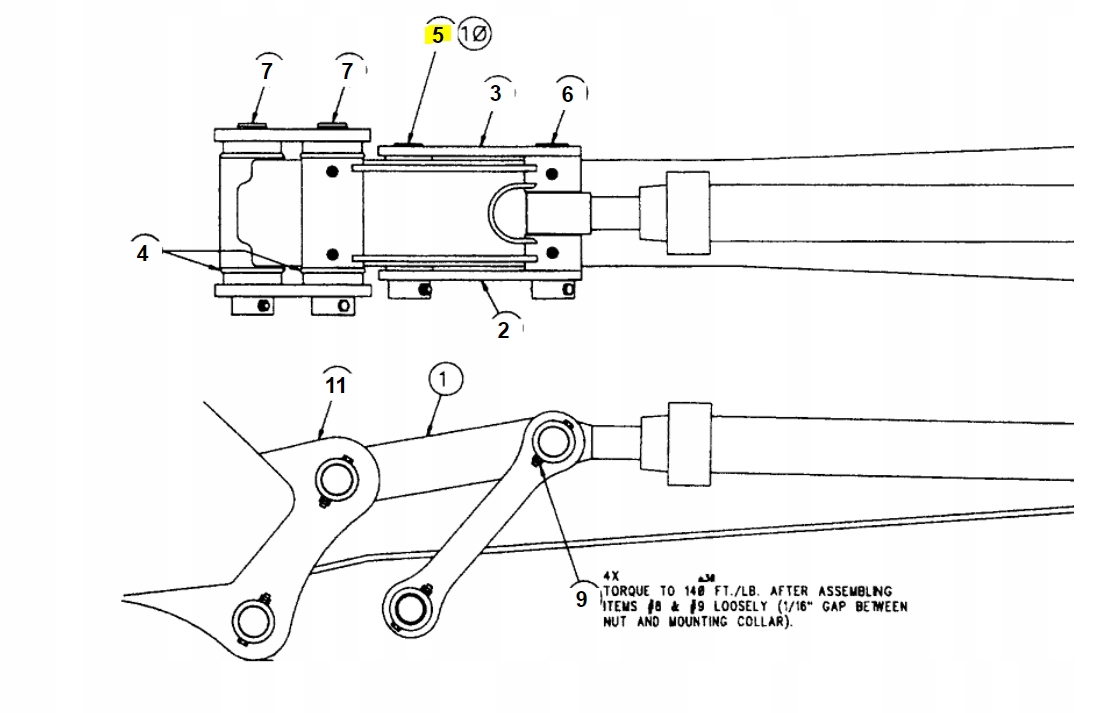 SWORZEN LACZACY RAMIE Z LYZKA CAT KOPARKA Machine type Excavator
