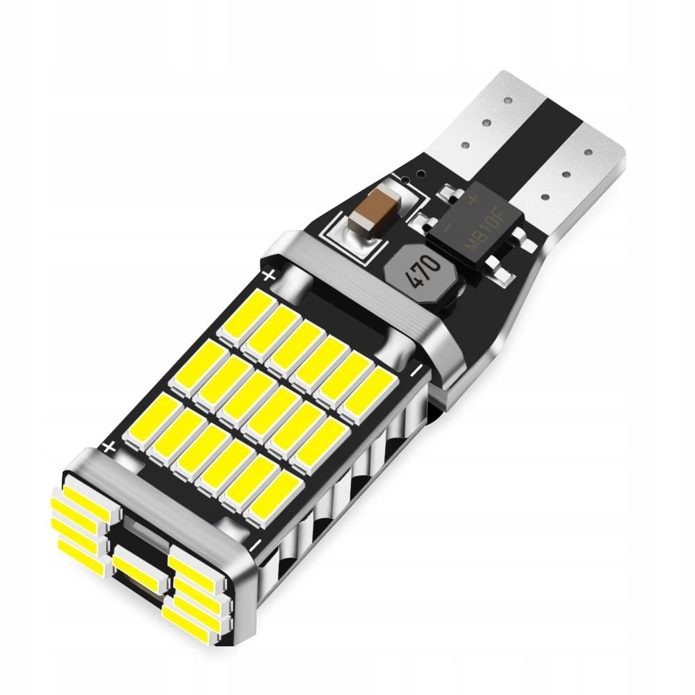 

Żarówka W5W 45 Led Białe Pozycyjne Światło T10