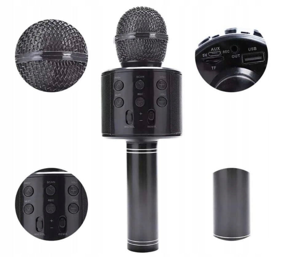 MIKROFON BEZPRZEWODOWY KARAOKE GŁOŚNIK BLUETOOTH Model -