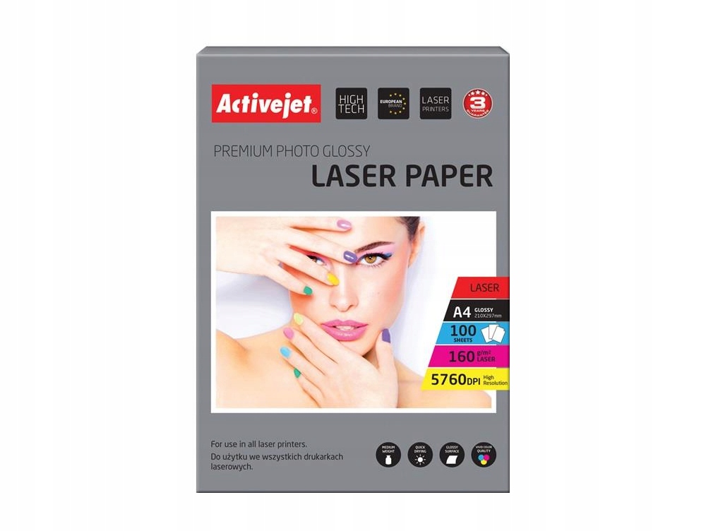 

Papier Fotograf Błysk Laser Activejet A4 160G X100