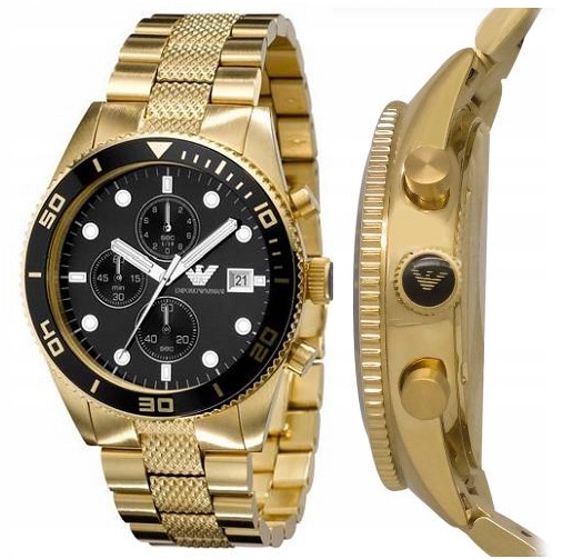 

Zegarek męski Emporio Armani Złoty Wodoodpo AR5857