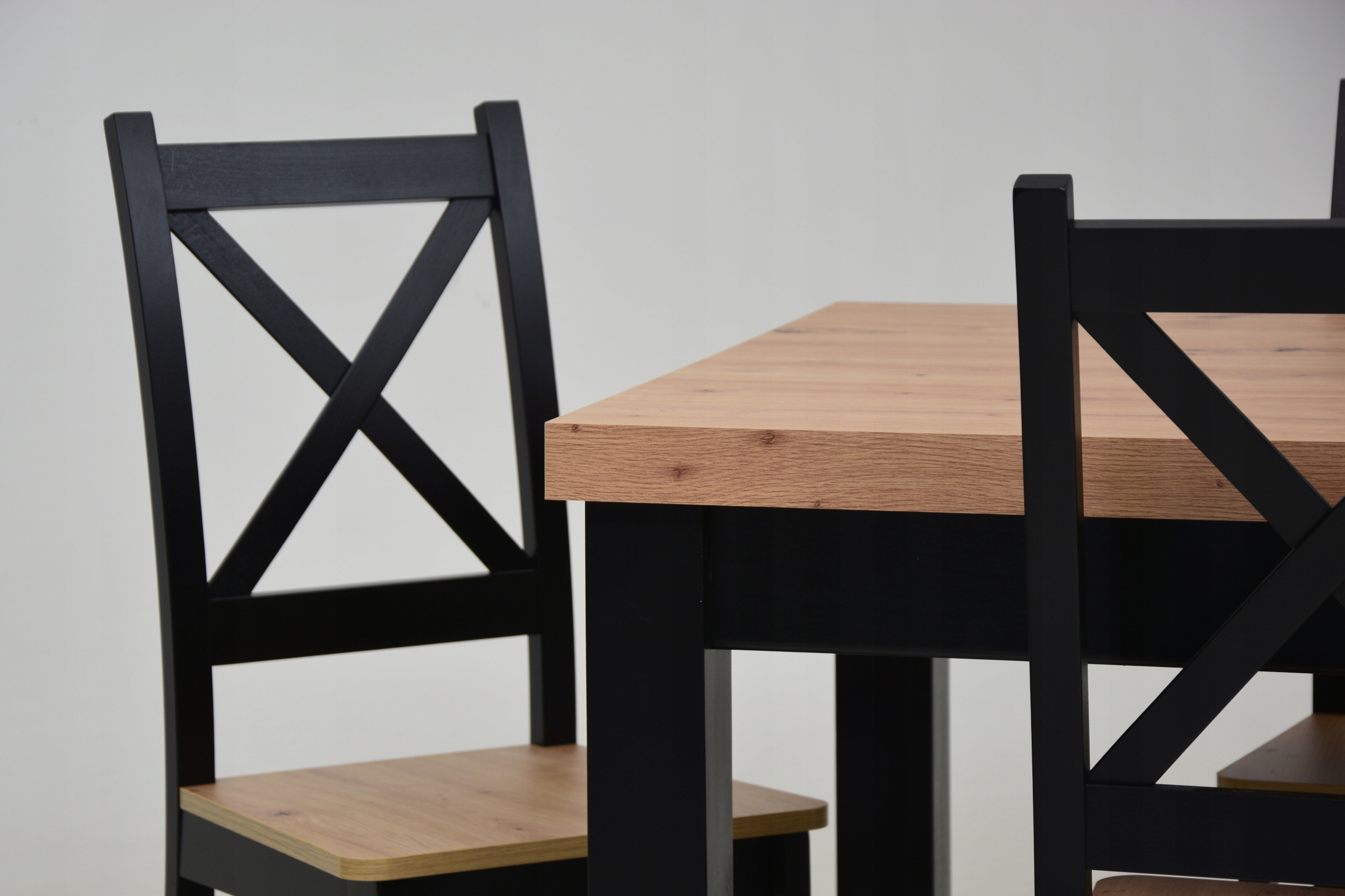 Zestaw Stół drewniany i 10 krzeseł ARTISAN / CRAFT Wysokość stołu 78 cm