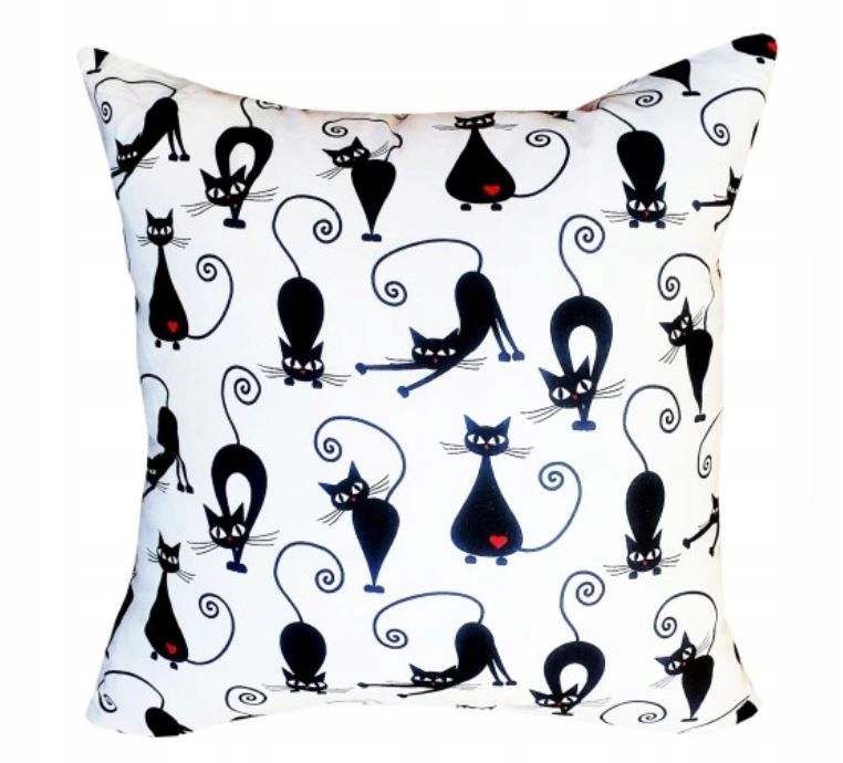 

Poszewka na poduszkę 40x40 cm .Koty.
