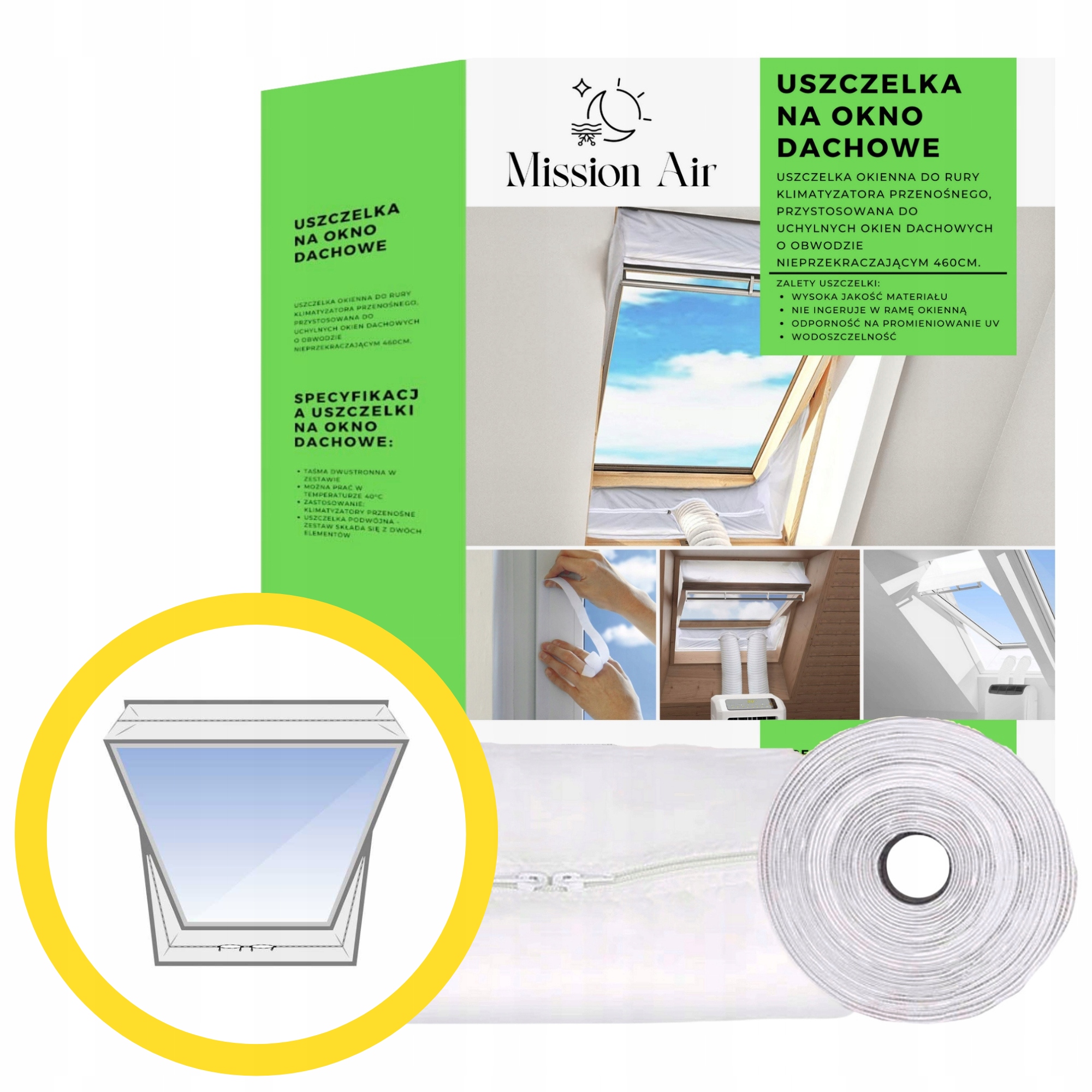 Okenní těsnění klimatizace pro střešní okno