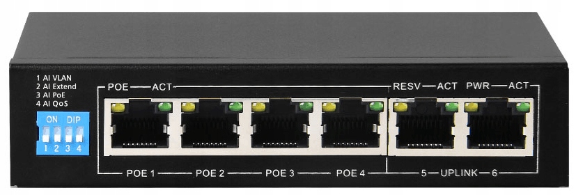 

Switch Internec SPE124E 6 Portów (2 4PoE)