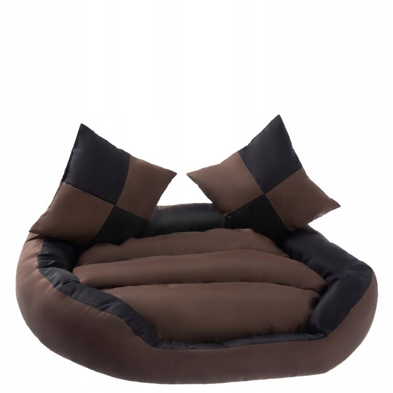 Petstuff Pelíšek pro psa, černý hnědý, 110 x 80 x 23cm